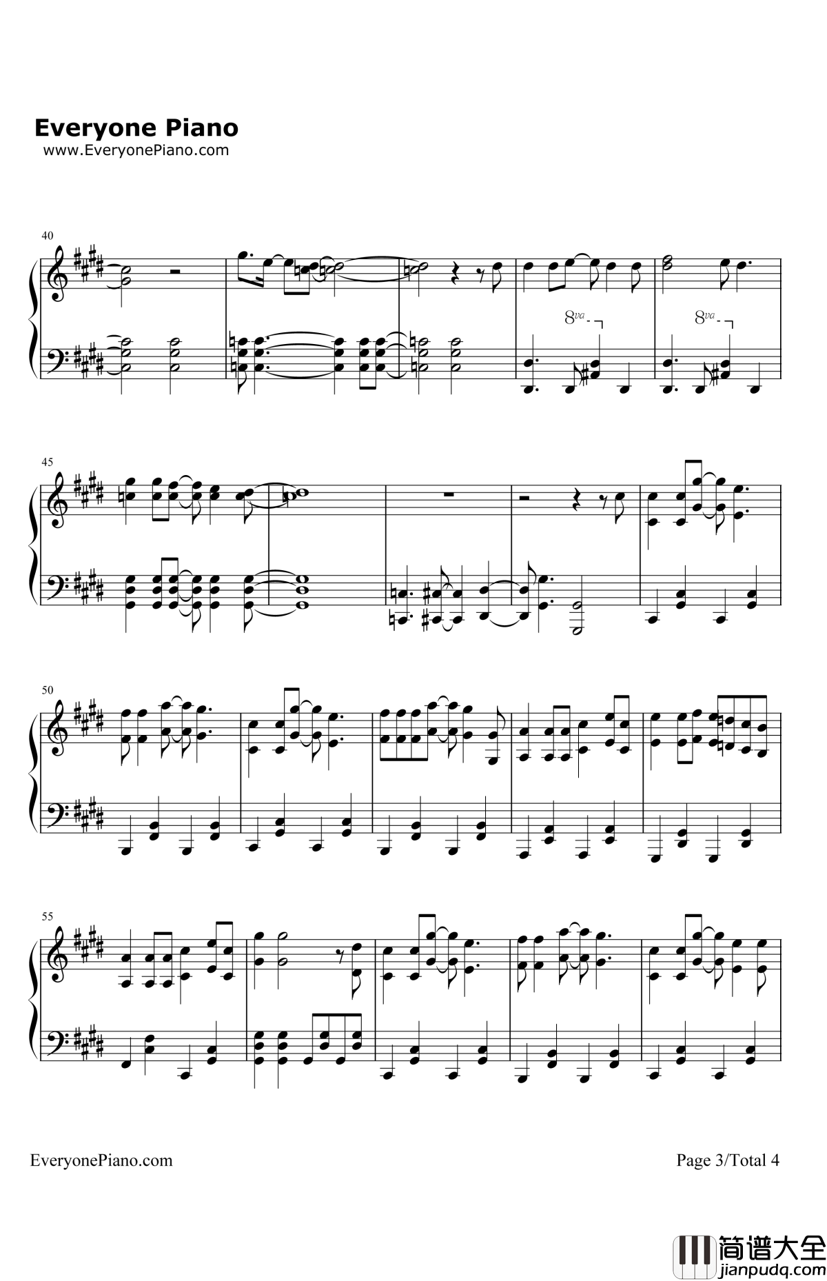 TheDay钢琴谱_色情涂鸦_我的英雄学院OP