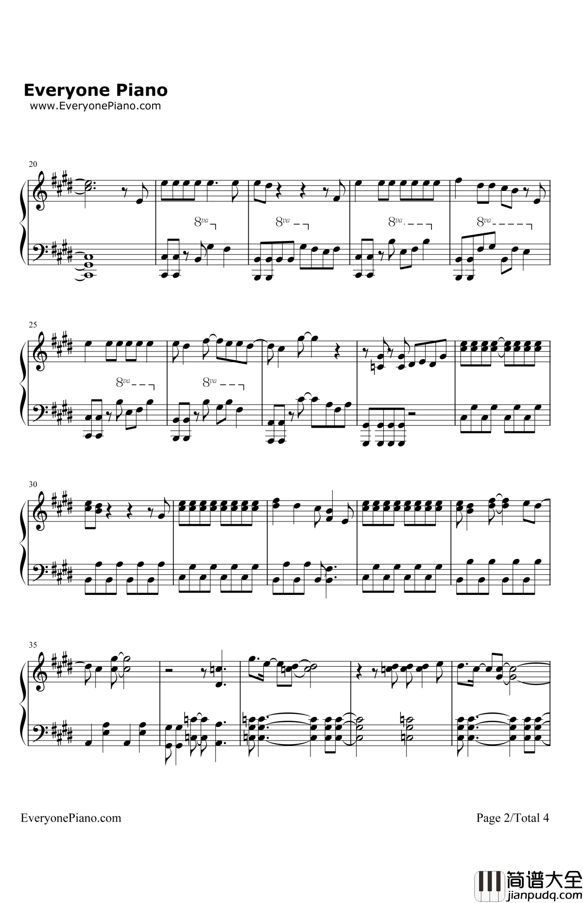 TheDay钢琴谱_色情涂鸦_我的英雄学院OP