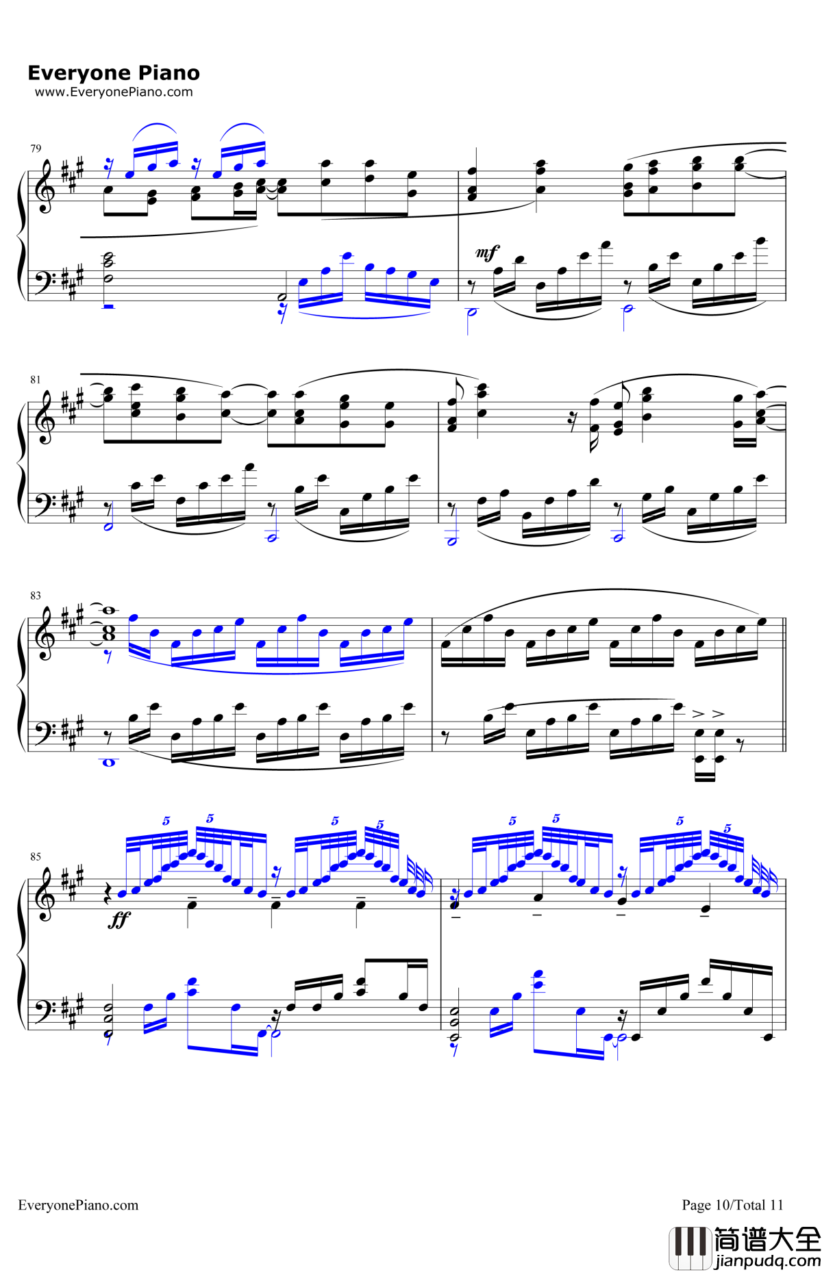 Ninelie钢琴谱_AimerwithChelly_甲铁城的卡巴内利ED