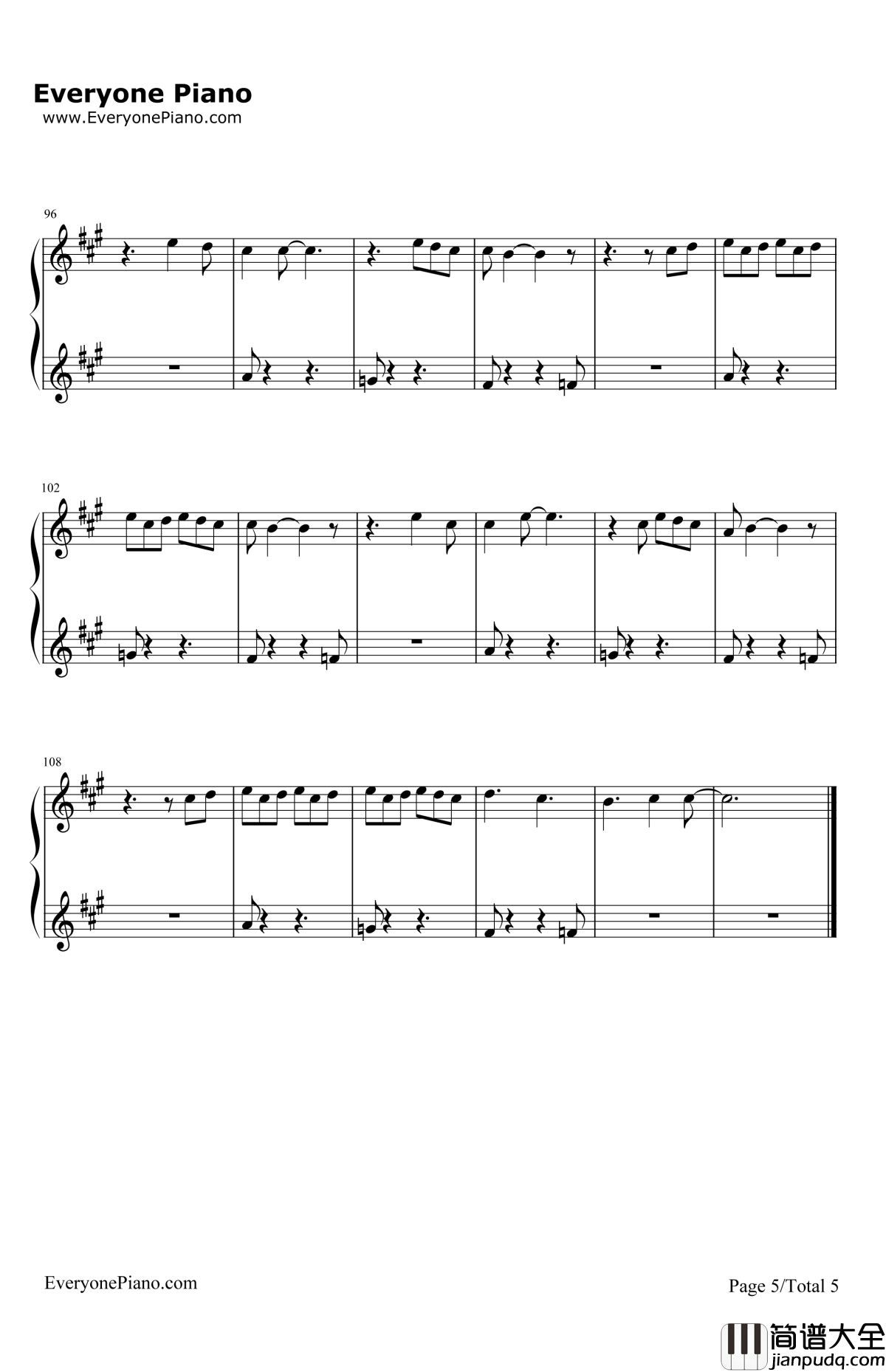 Moonlight钢琴谱_ArianaGrande