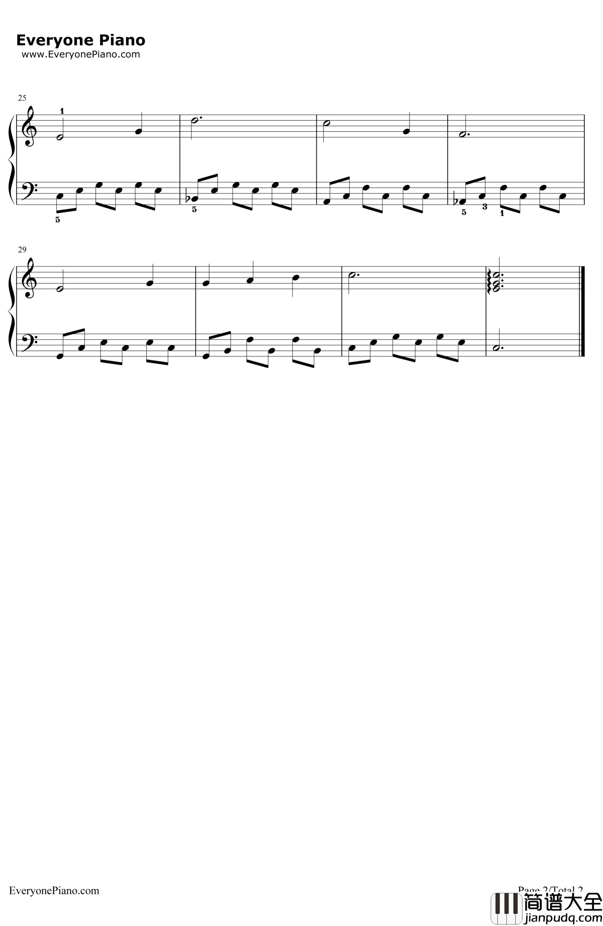 雪绒花钢琴谱_理查德·罗杰斯_雪绒花