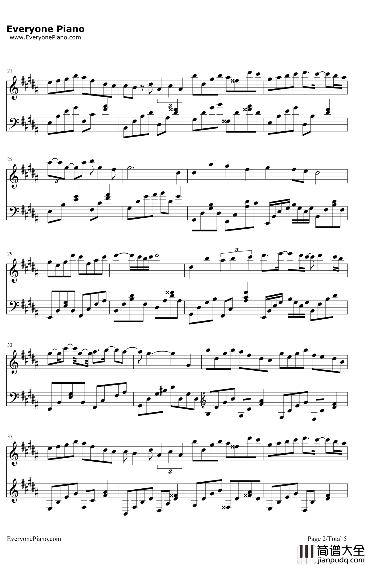 TheQueenOfSeason钢琴谱_SweetRain