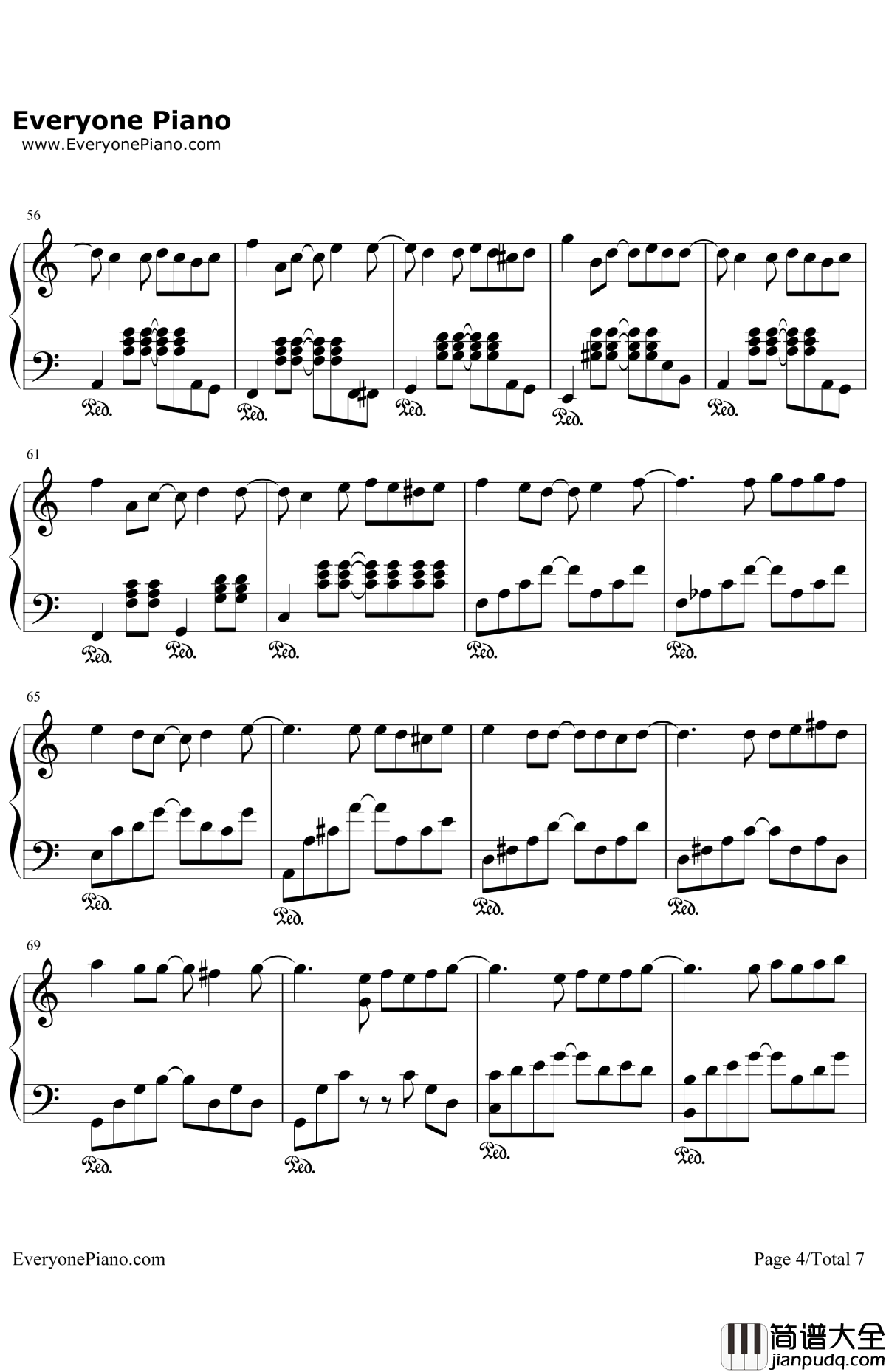 小手拉大手钢琴谱_梁静茹