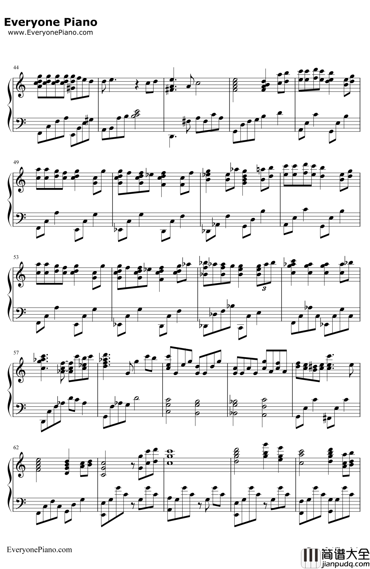 那一天的河川钢琴谱_久石让JoeHisaishi宫崎骏_DayofTheRiver_OneSummer'sDay