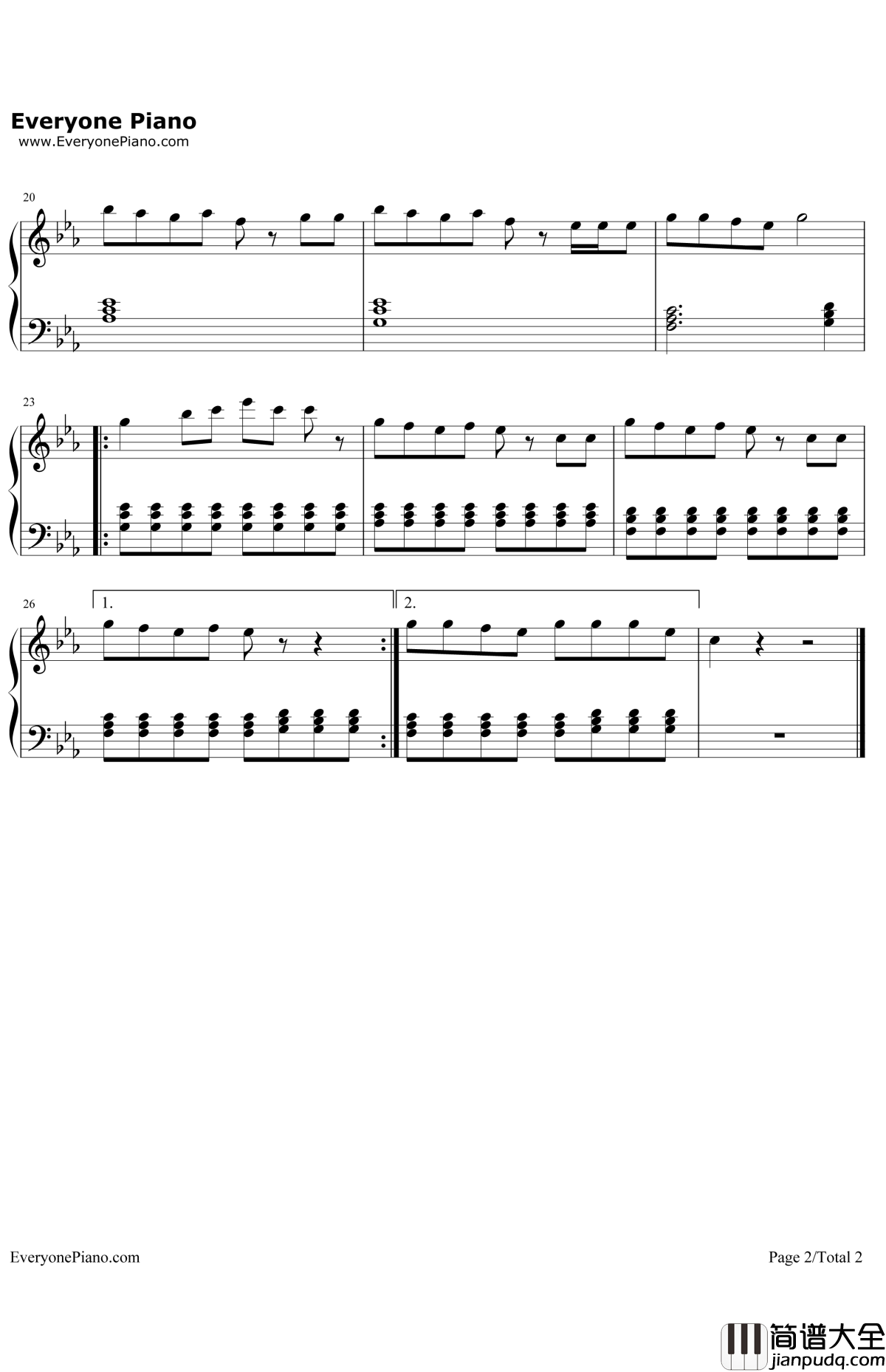 MeMyselfandI钢琴谱_G_Eazy&BebeRexha