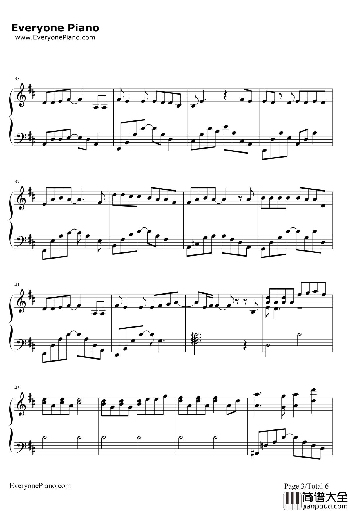 一次就好钢琴谱_杨宗纬_夏洛特烦恼插曲