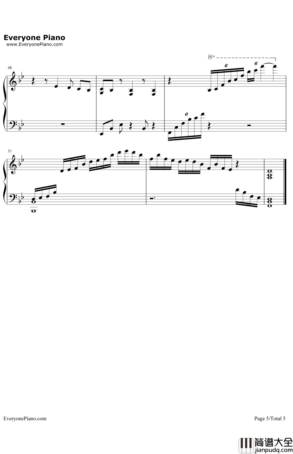 A钢琴谱_Ray_gain_苍之彼方的四重奏ED