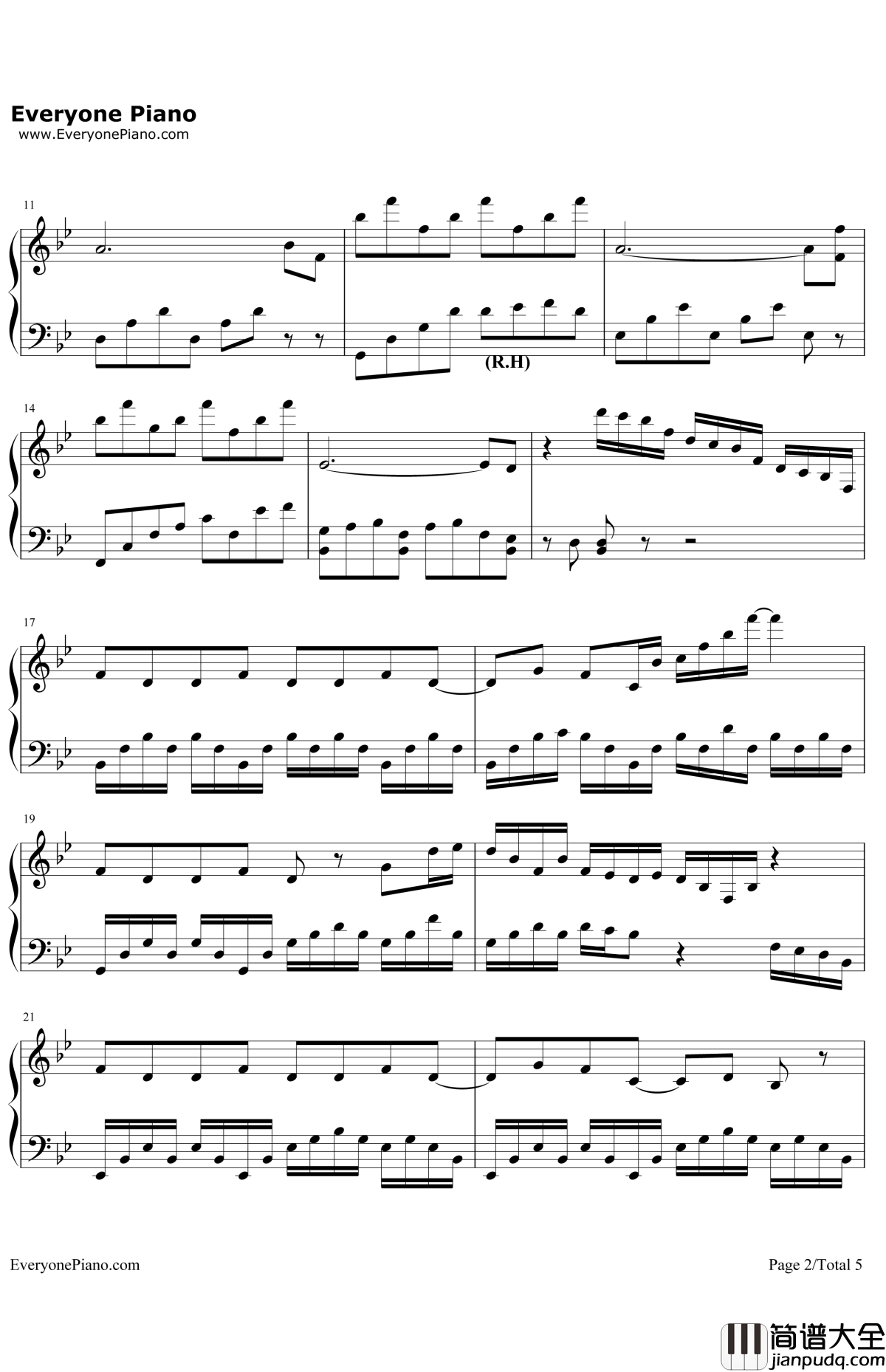 A钢琴谱_Ray_gain_苍之彼方的四重奏ED