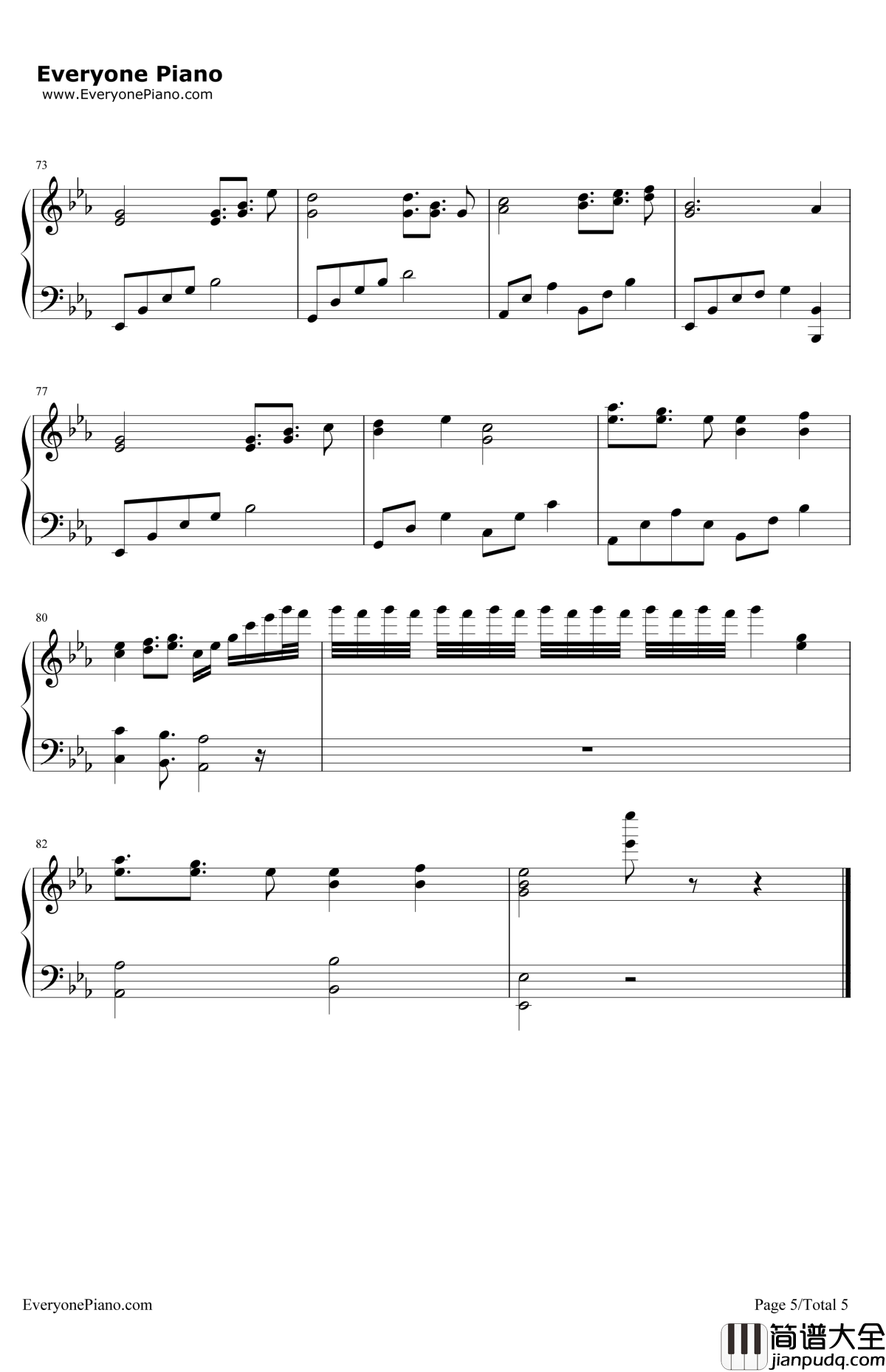 爸爸钢琴谱_鸟叔(PSY)_鸟叔