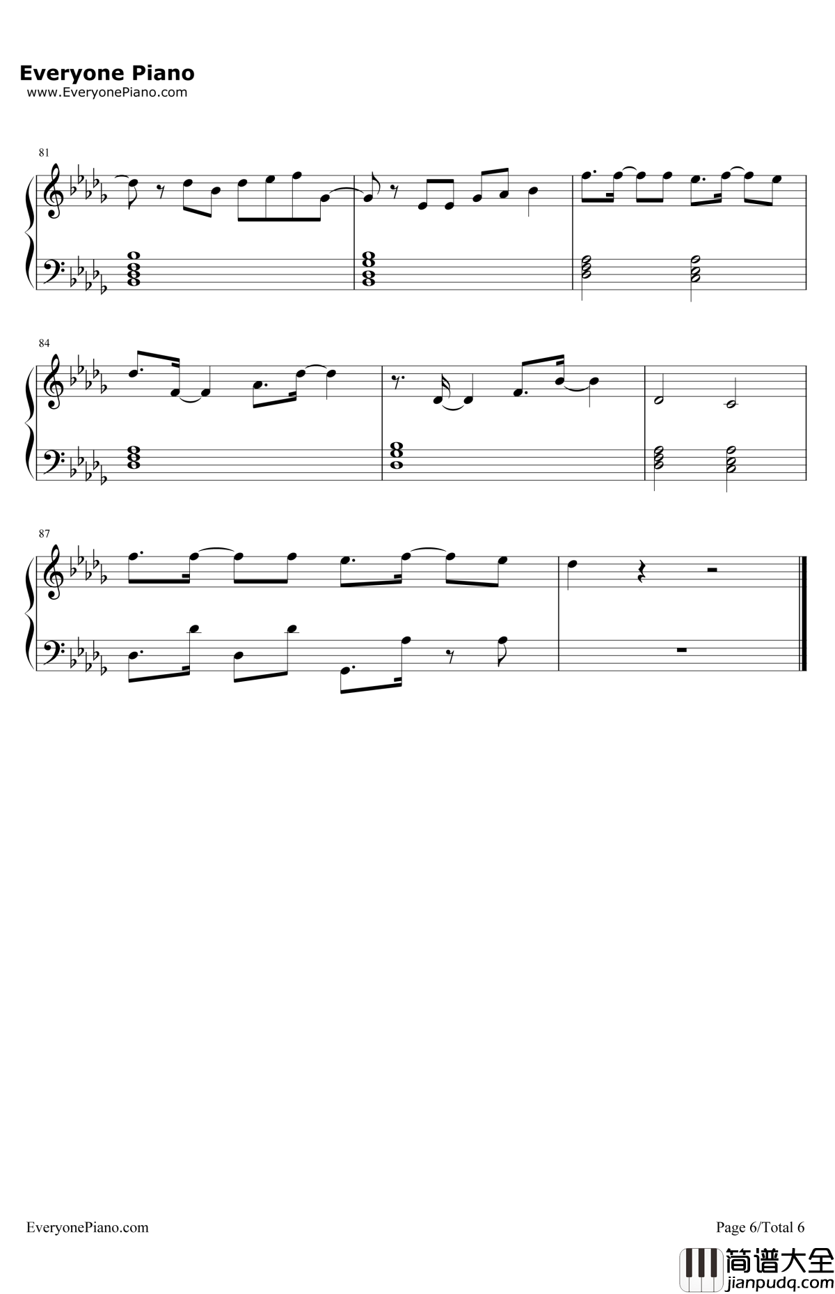 LockedAway钢琴谱_R.City