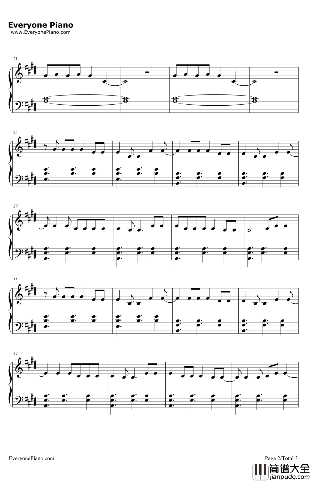 Infinity钢琴谱_OneDirection