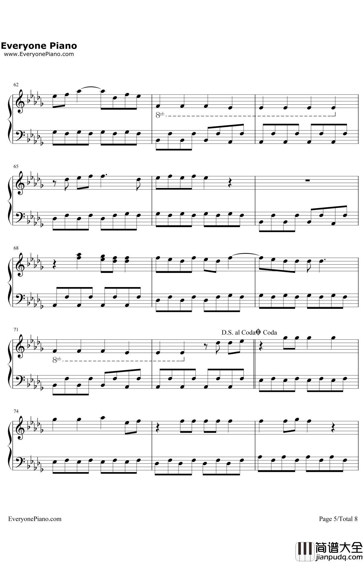 LetItGo钢琴谱_JamesBay