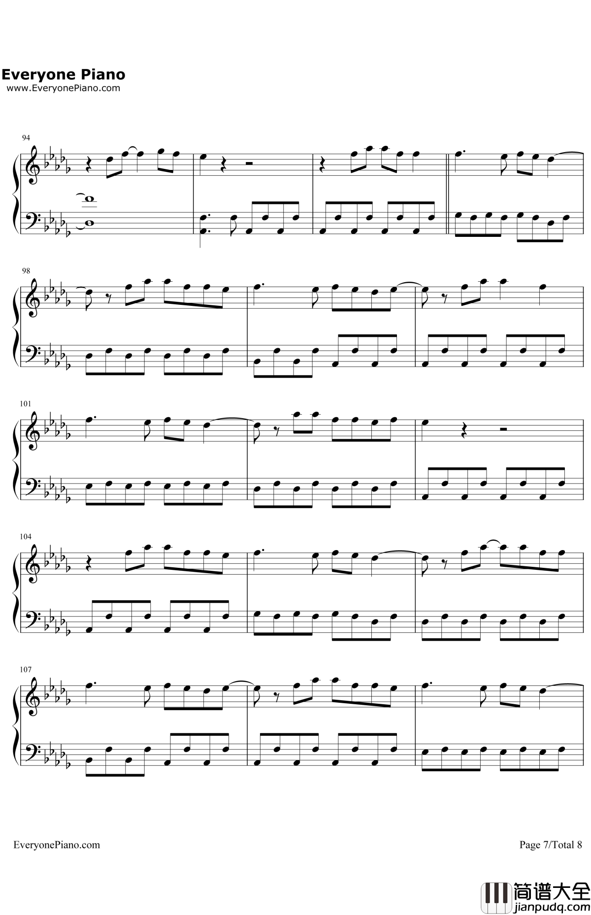 LetItGo钢琴谱_JamesBay