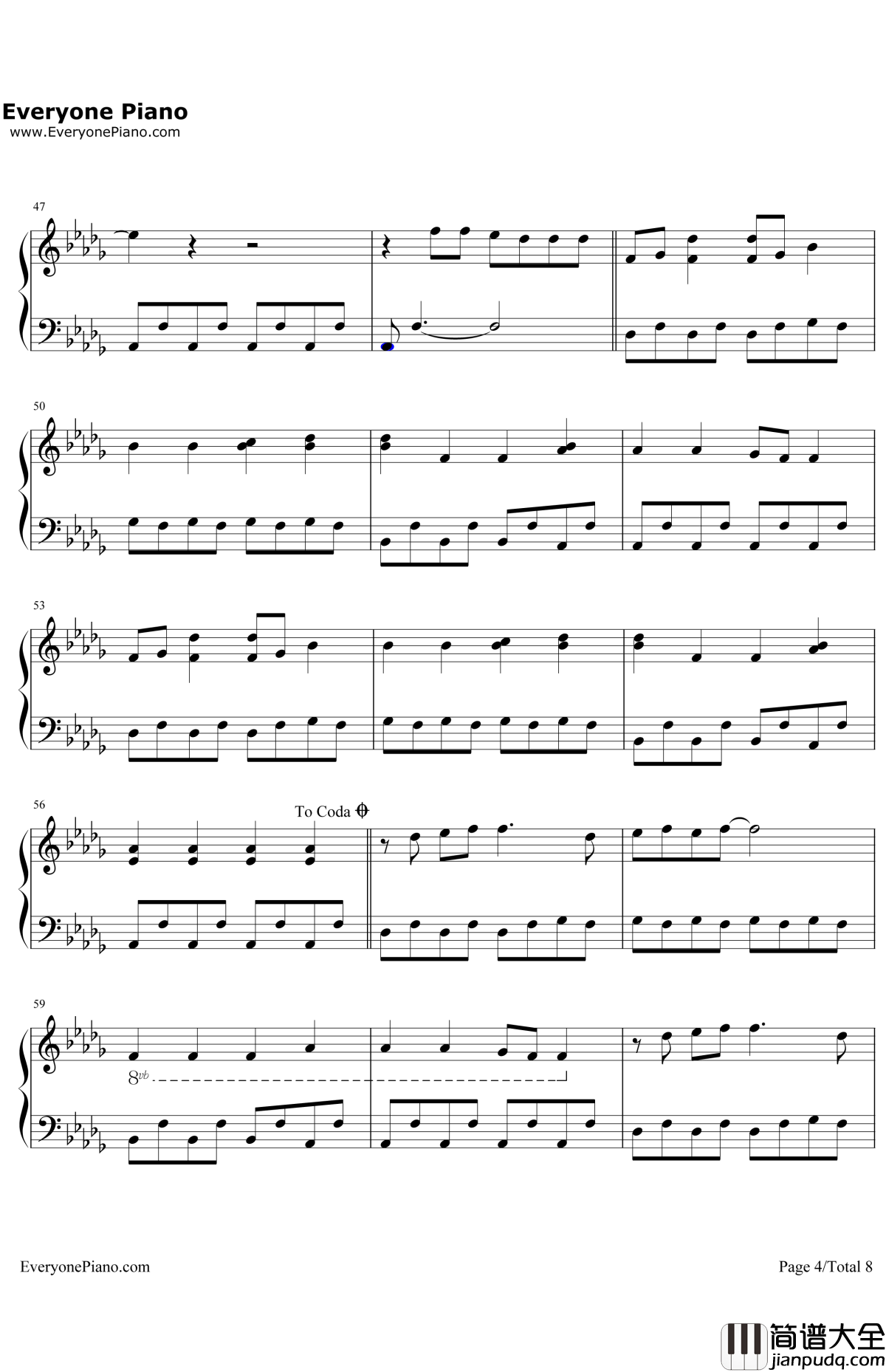 LetItGo钢琴谱_JamesBay