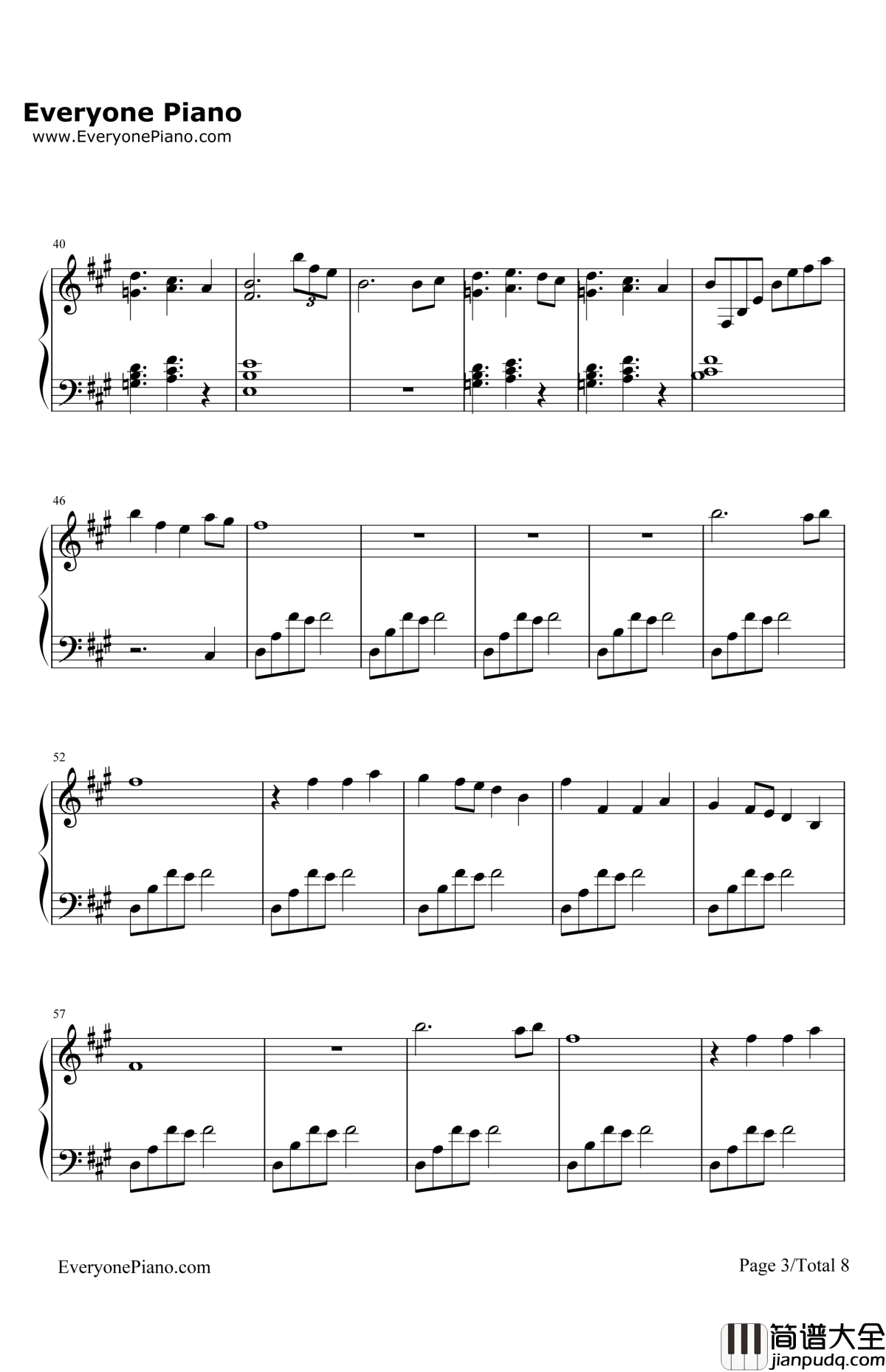 花儿落了钢琴谱_林海