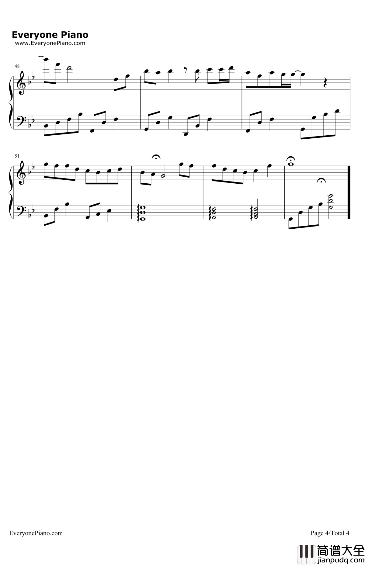 敢为天下先钢琴谱_张靓颖_武媚娘传奇插曲