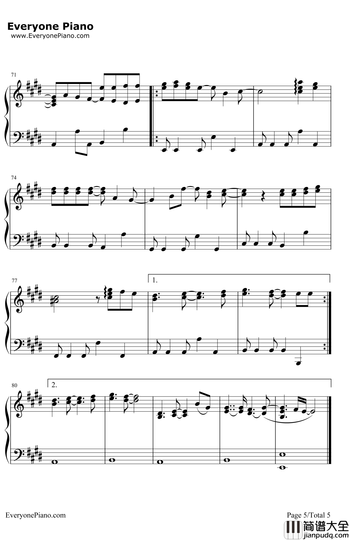 ShapeofMyHeart钢琴谱_BackstreetBoys