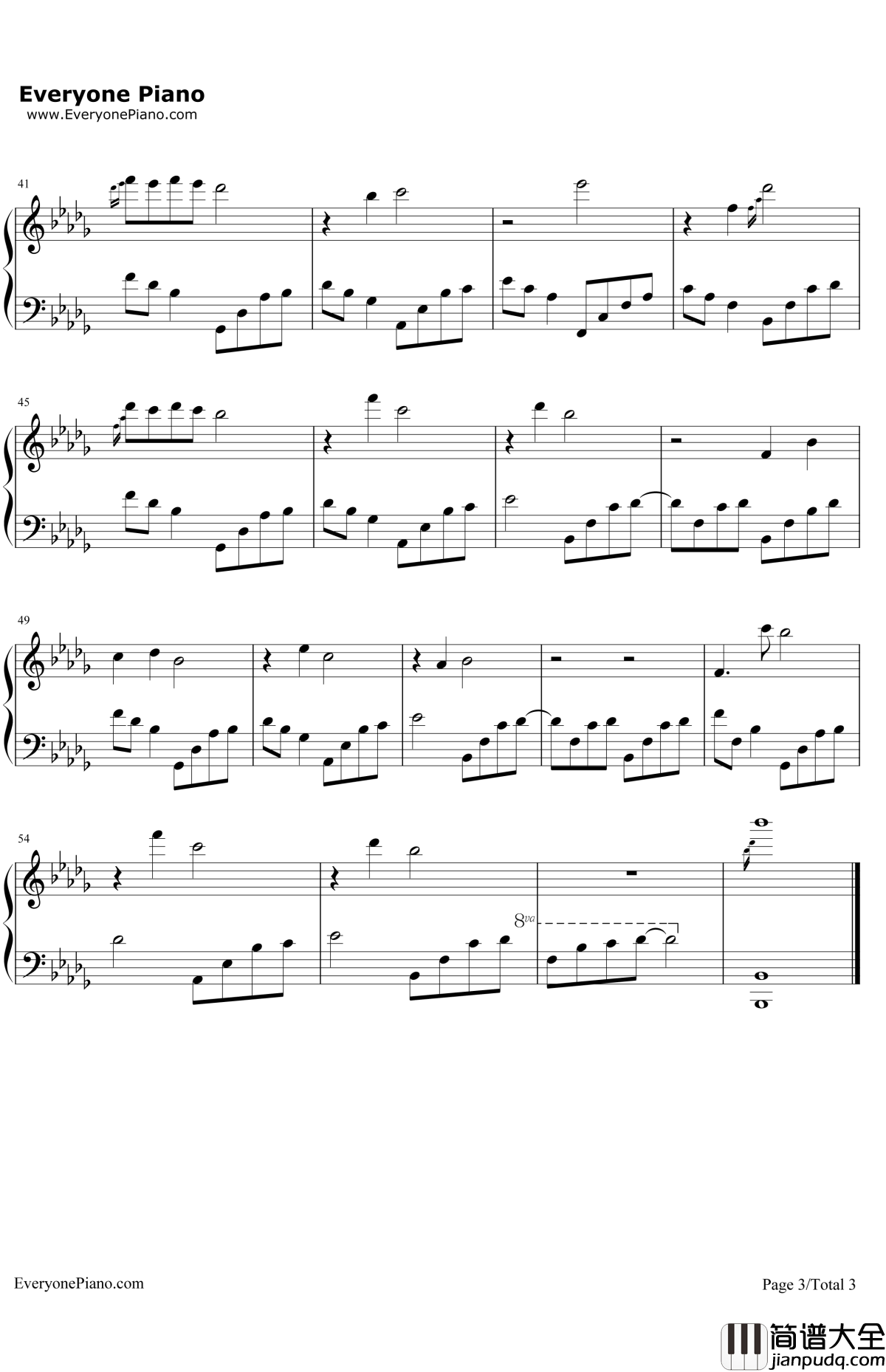 夜的钢琴曲14钢琴谱_石进