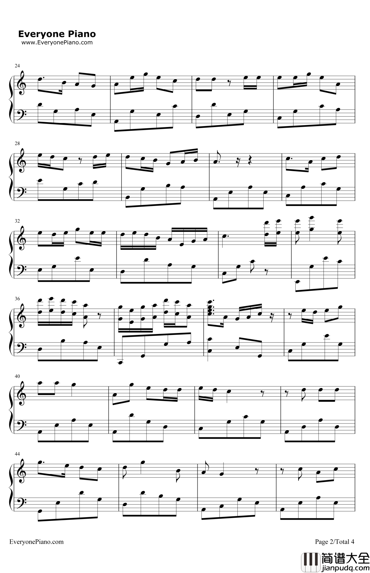 咱们屯里的人钢琴谱_赵本山_乡村爱情2主题曲