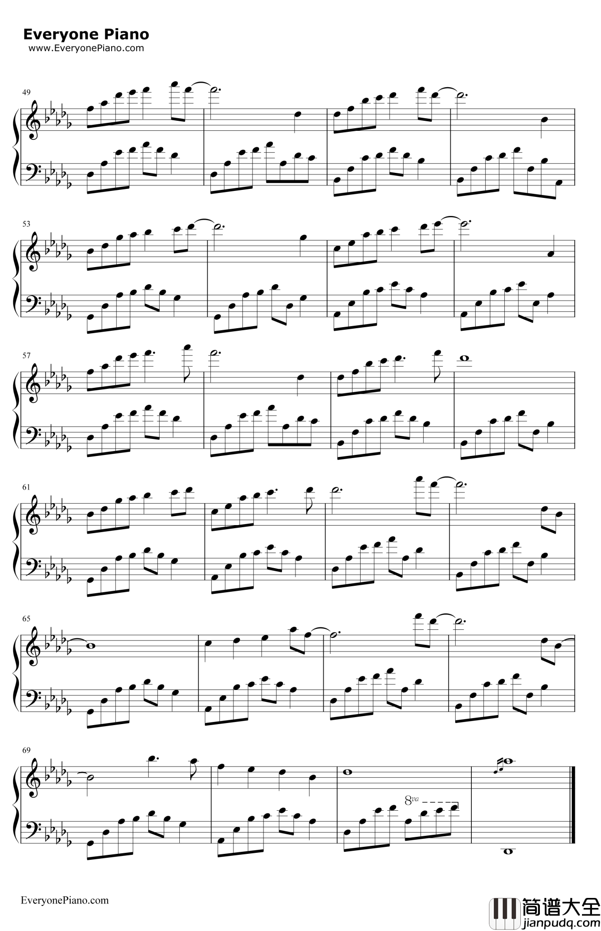 夜的钢琴曲13钢琴谱_石进_夜的钢琴曲13