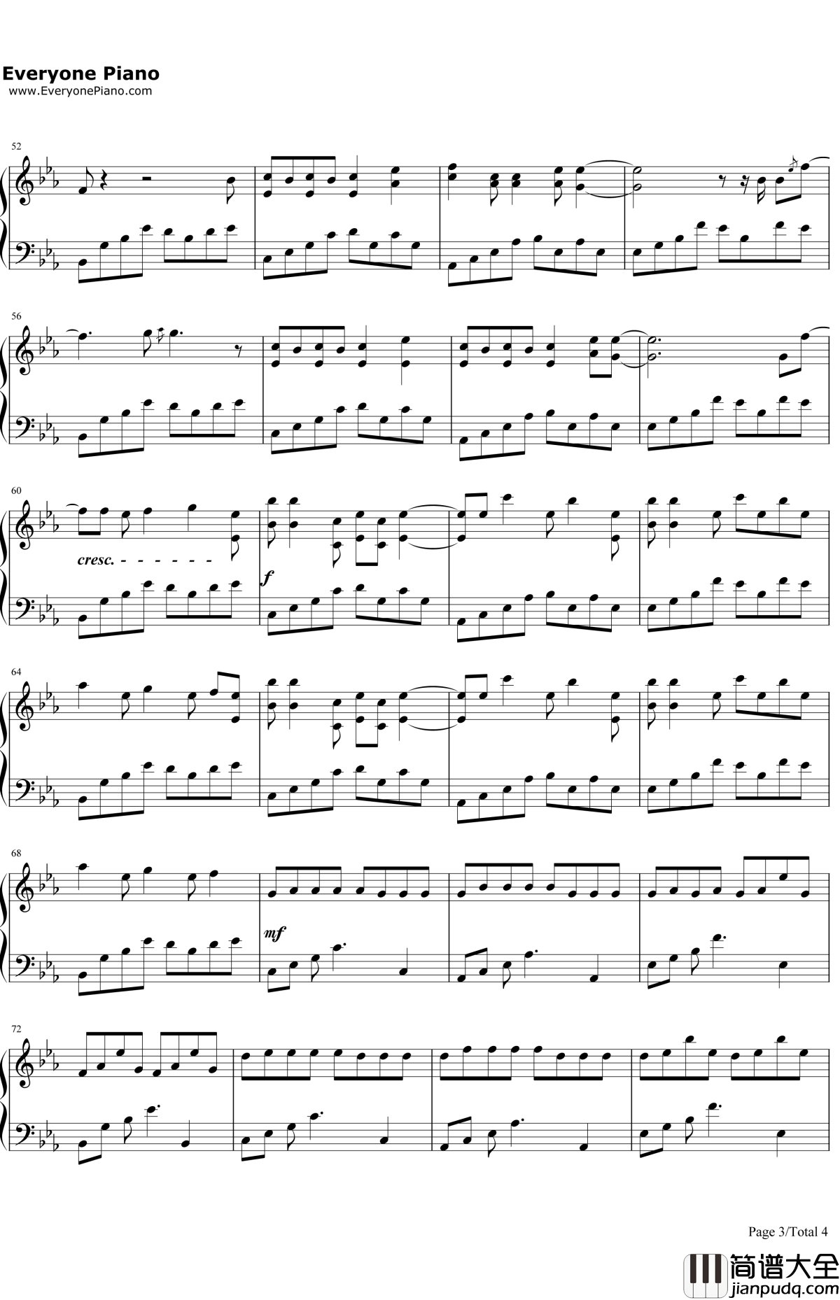 Apologize致歉钢琴谱_OneRepublic