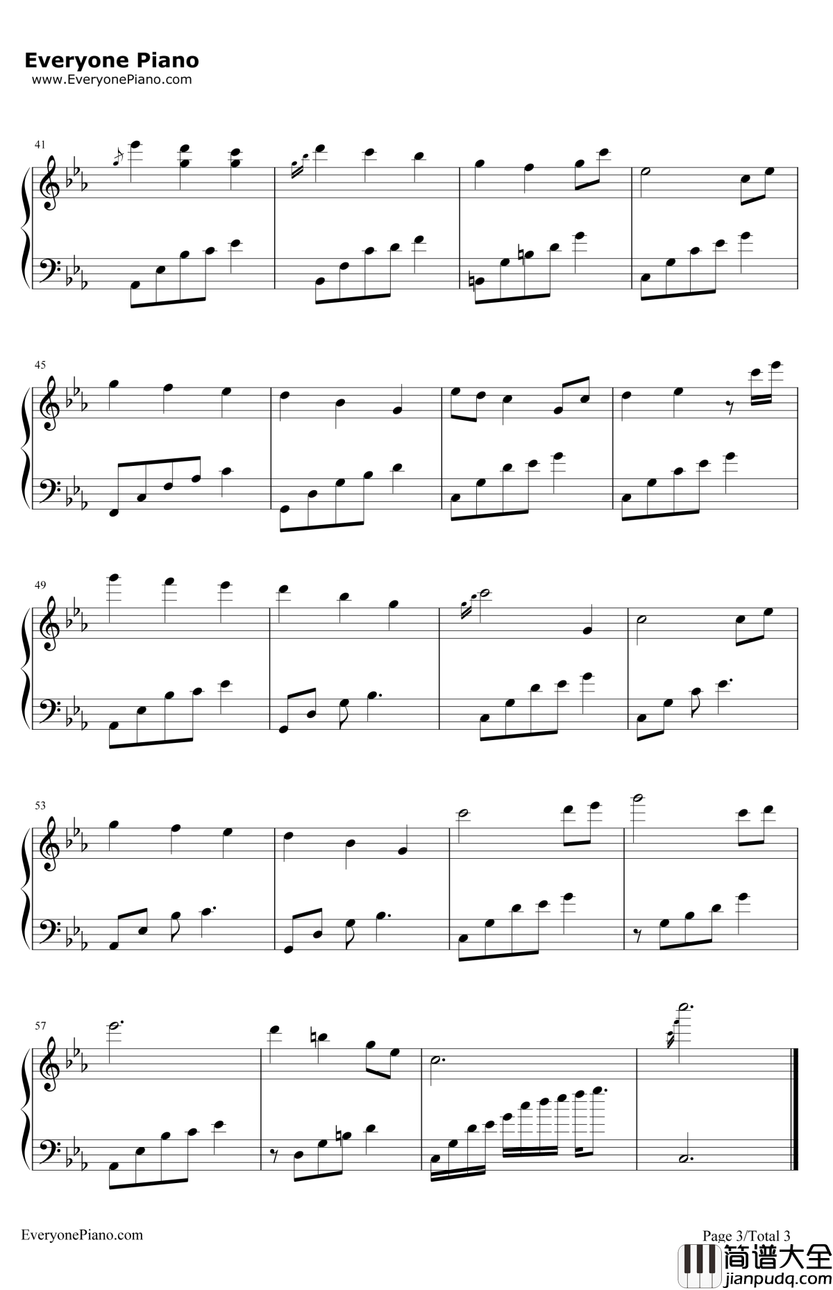 夜的钢琴曲17钢琴谱_石进