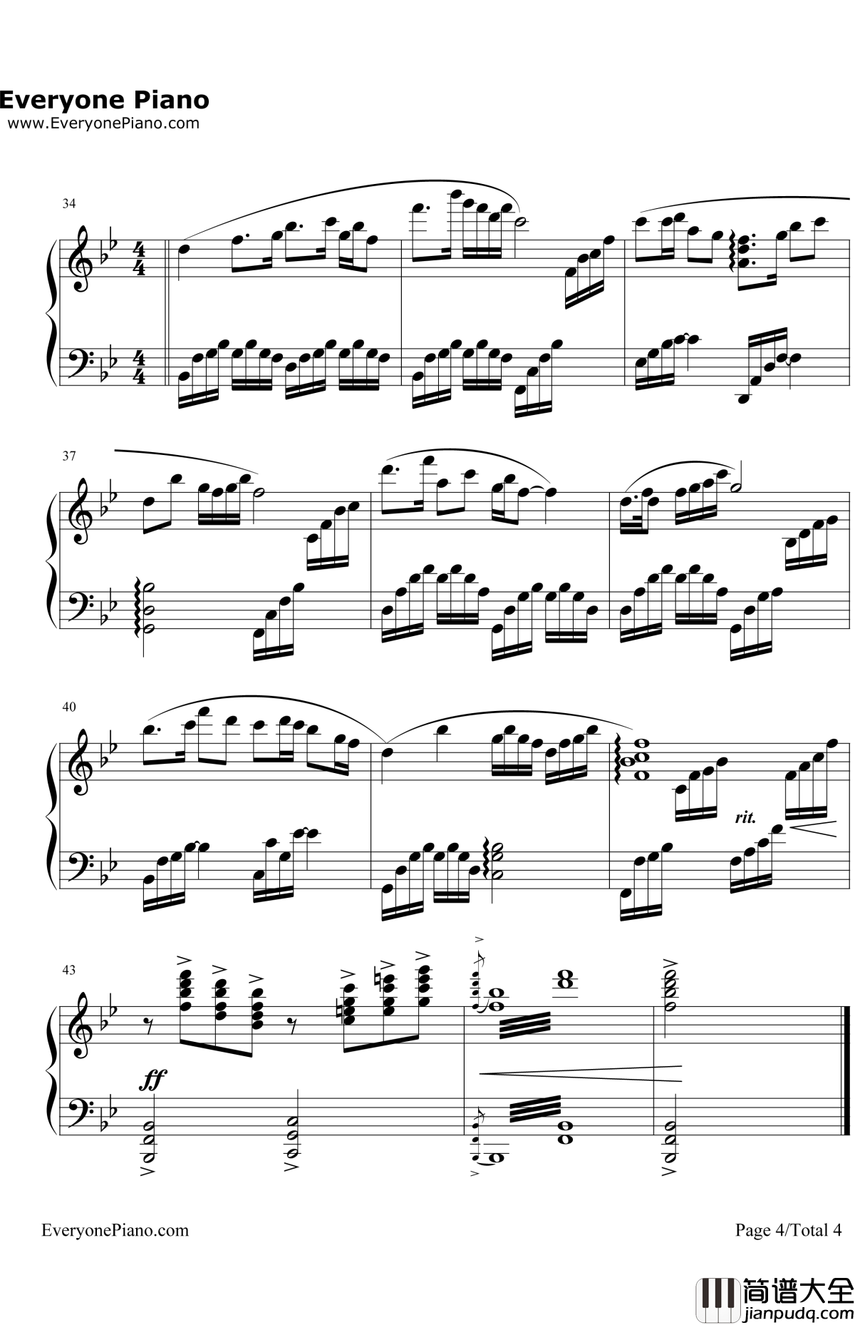 梁祝钢琴谱_陈钢_梁祝