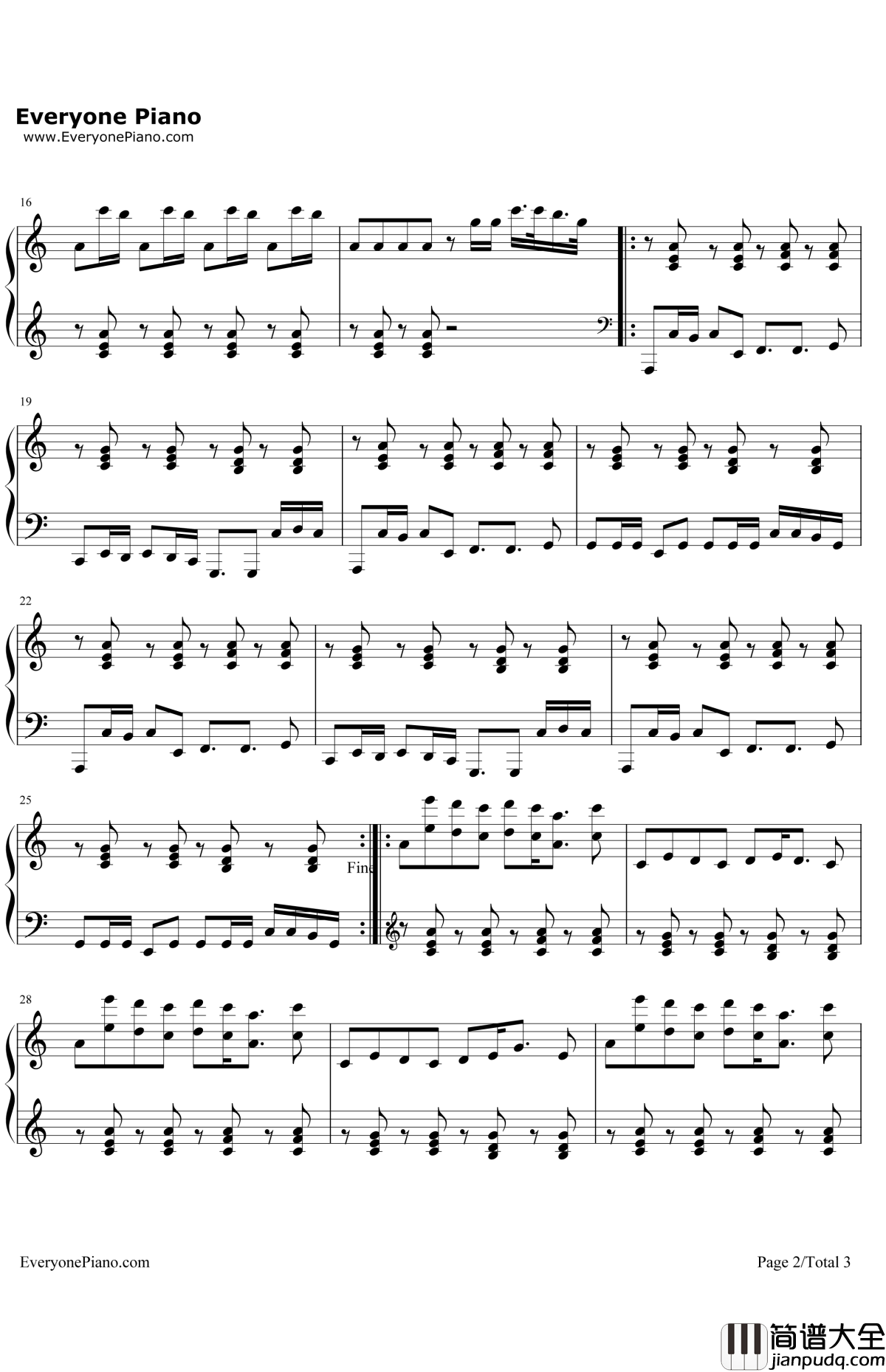 ILoveYou钢琴谱_OMFG