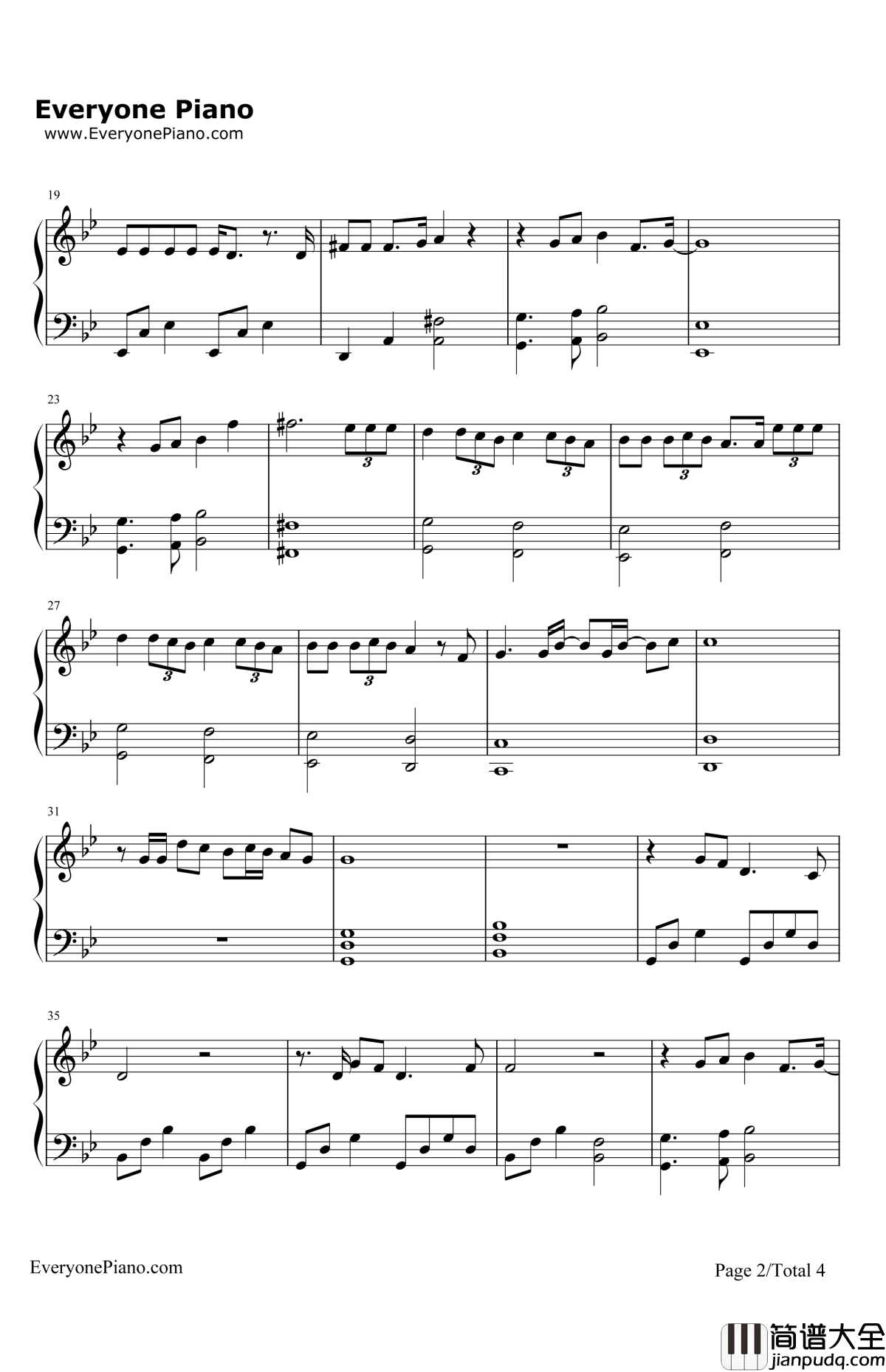 Writing'sontheWall钢琴谱_SamSmith_007大破幽灵危机主题曲