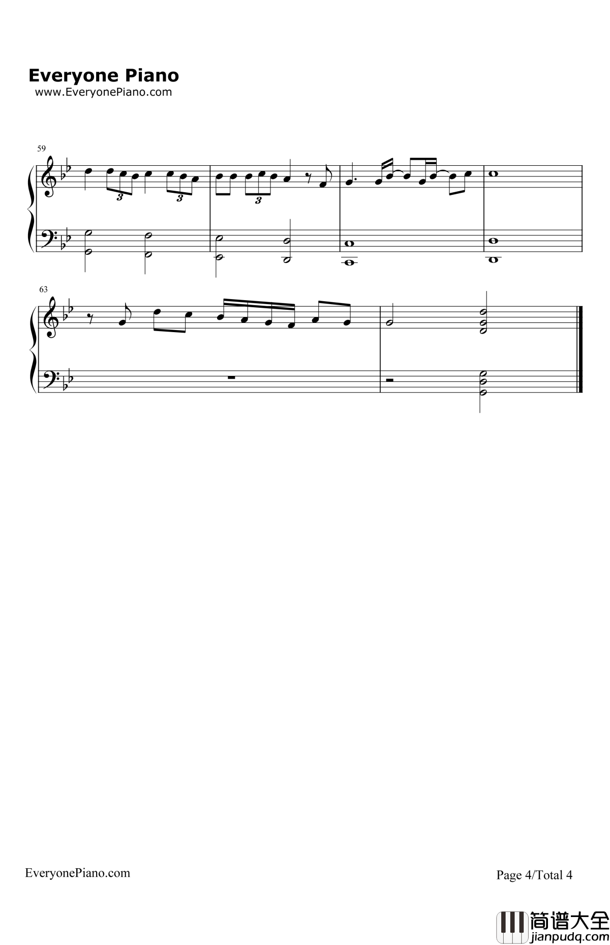 Writing'sontheWall钢琴谱_SamSmith_007大破幽灵危机主题曲