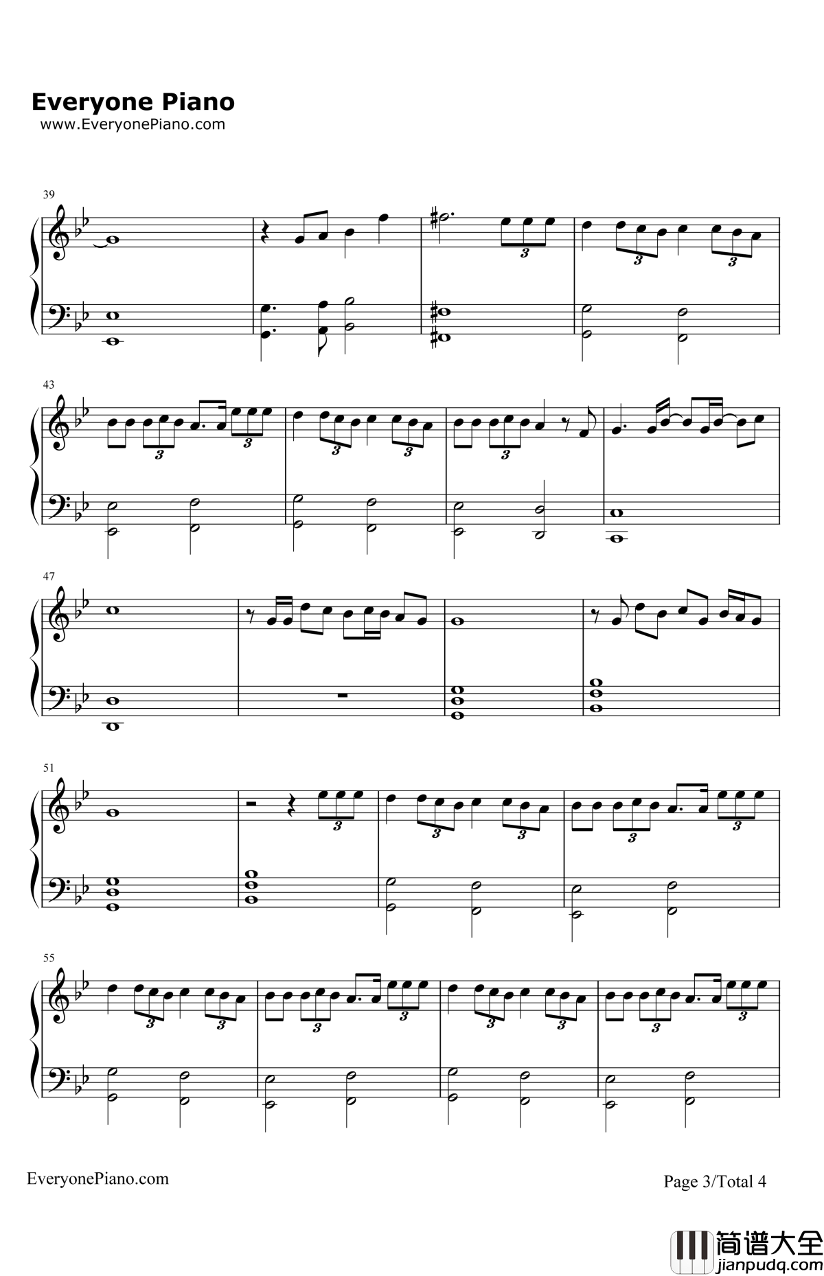 Writing'sontheWall钢琴谱_SamSmith_007大破幽灵危机主题曲