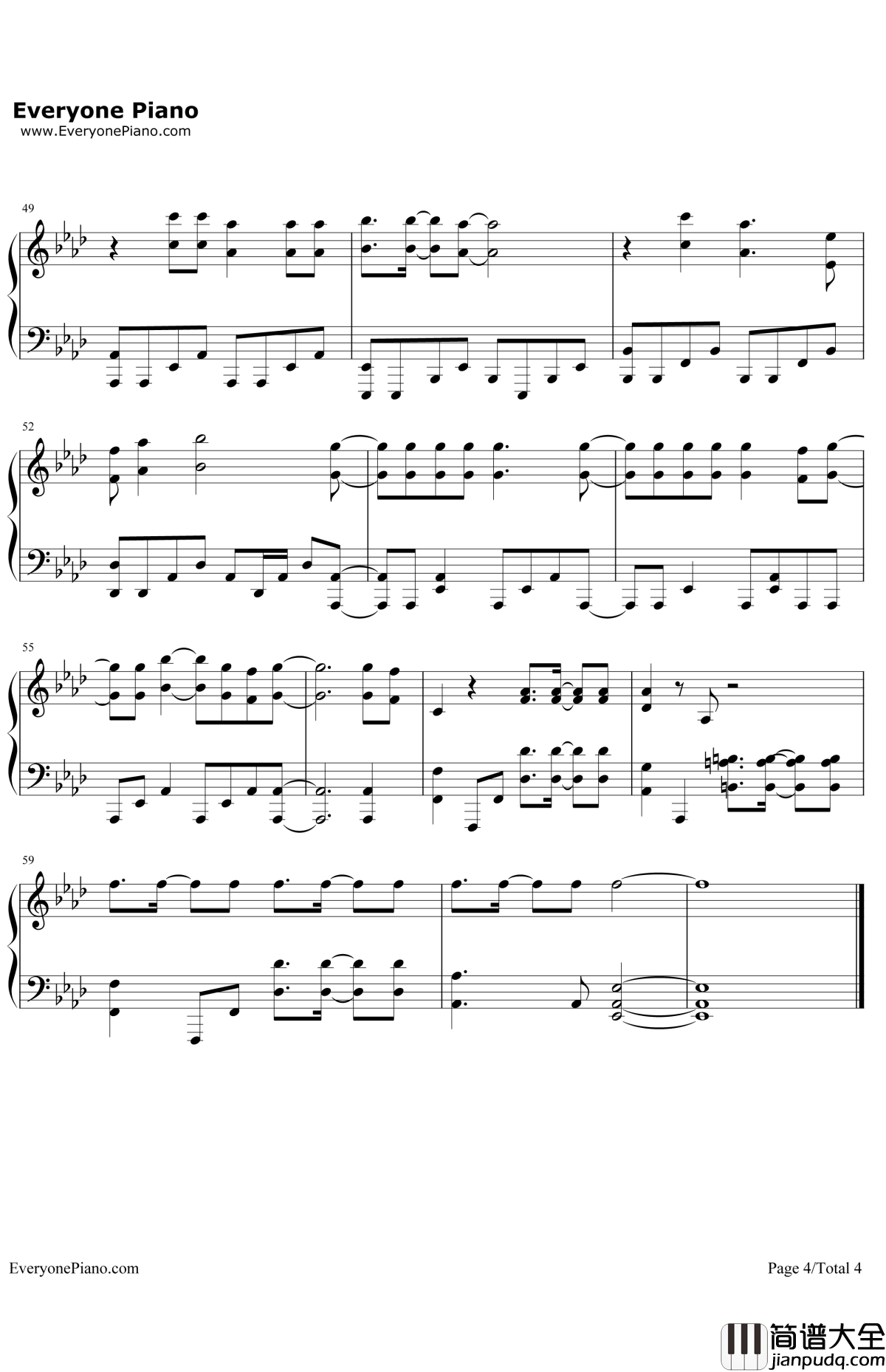 明日を鸣らせ钢琴谱_シシド・カフカ（宍户佑名）_妖精的尾巴OP22