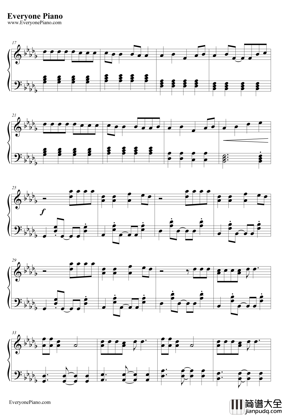 Rude钢琴谱_MAGIC!