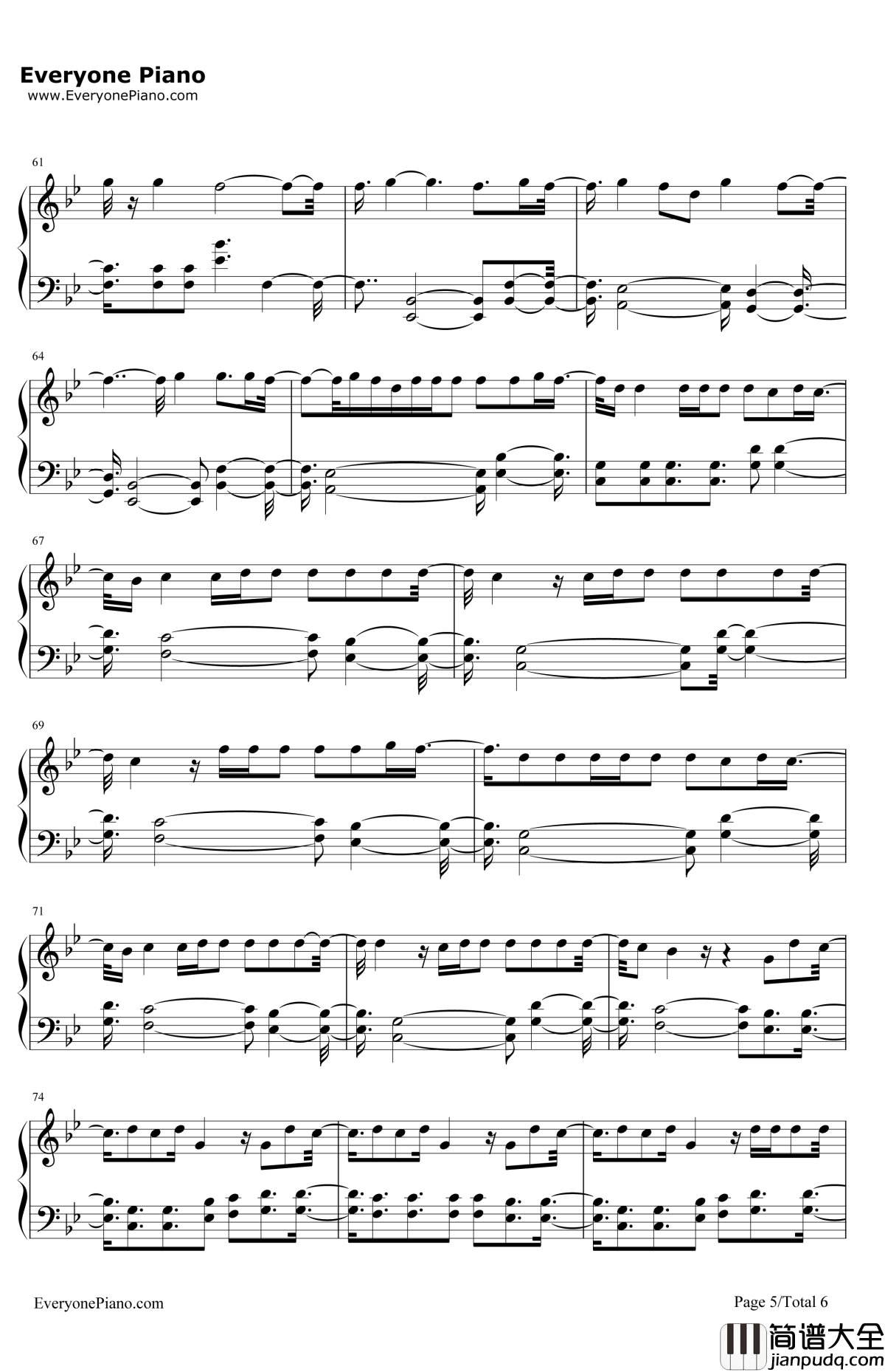 LushLife钢琴谱_ZaraLarsson