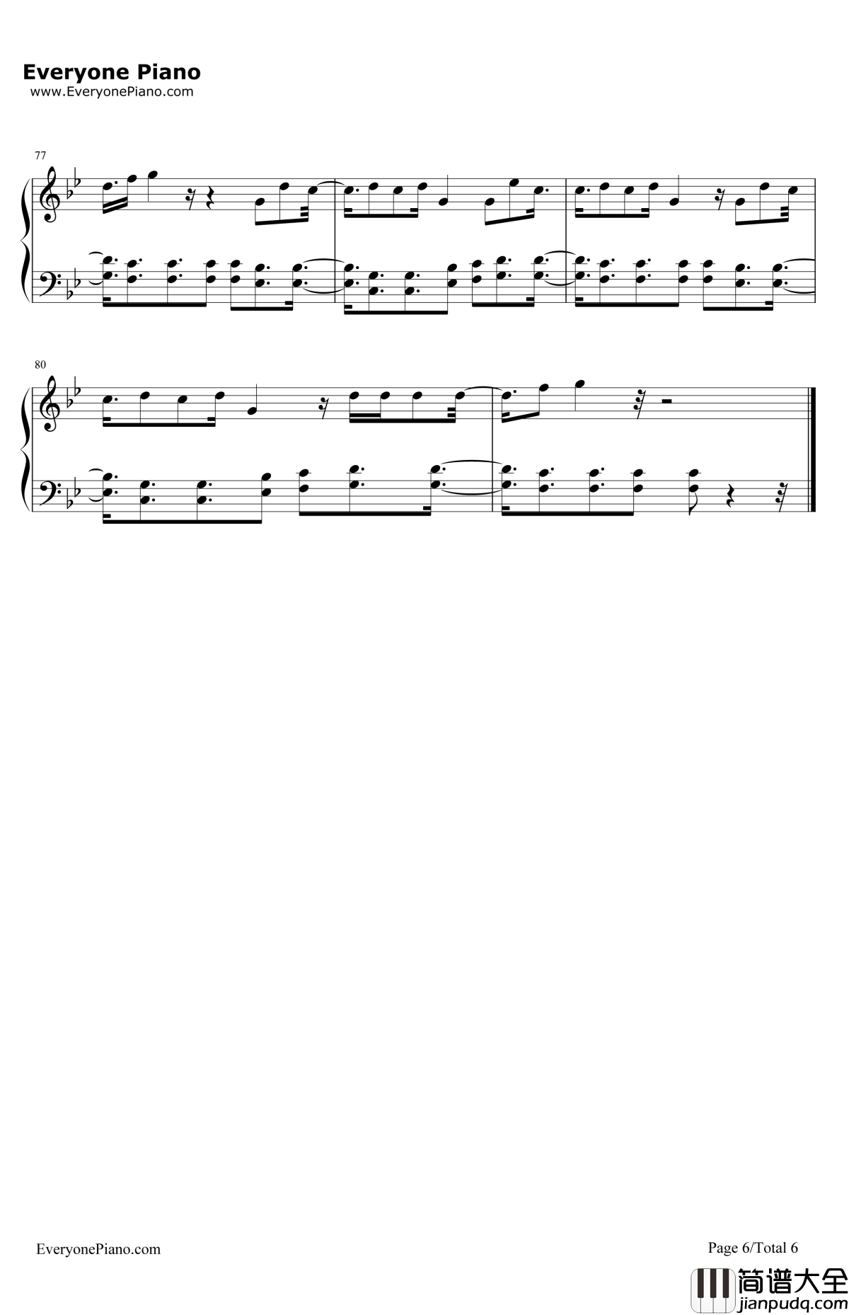 LushLife钢琴谱_ZaraLarsson