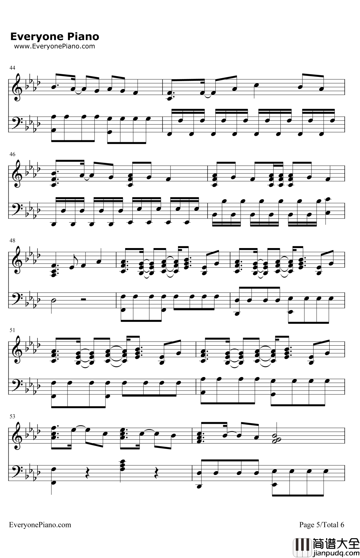 BlackPearl钢琴谱_EXO