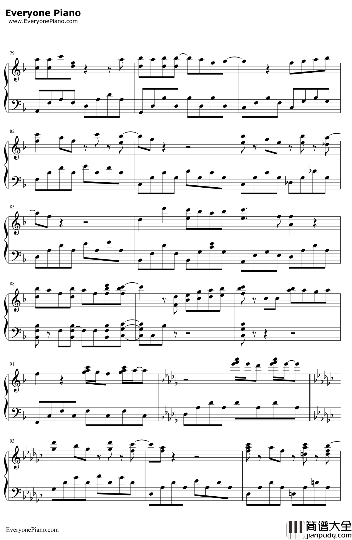 龙猫主题曲钢琴谱_宫崎骏_宫崎骏动画