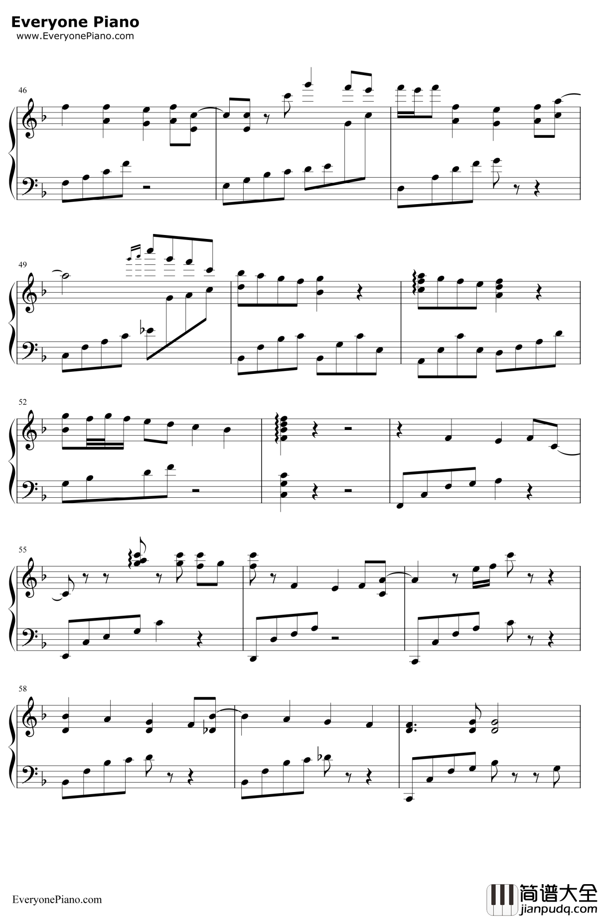 龙猫主题曲钢琴谱_宫崎骏_宫崎骏动画