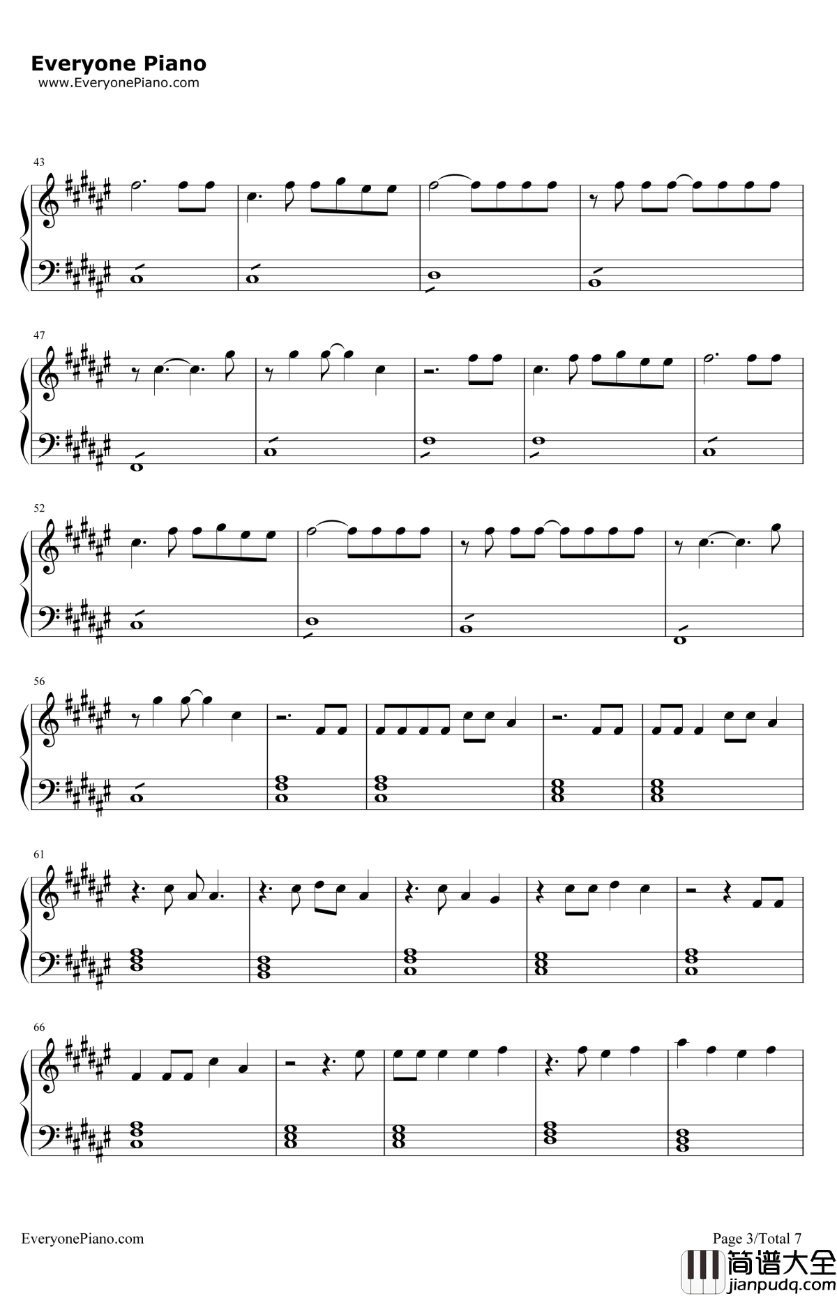 GunsforHands钢琴谱_TwentyOnePilots