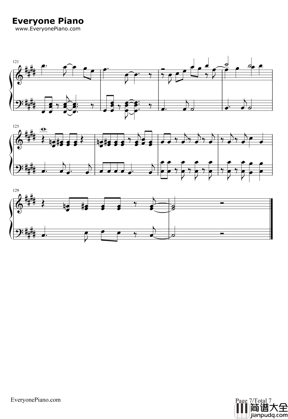 10年樱钢琴谱_AKB48