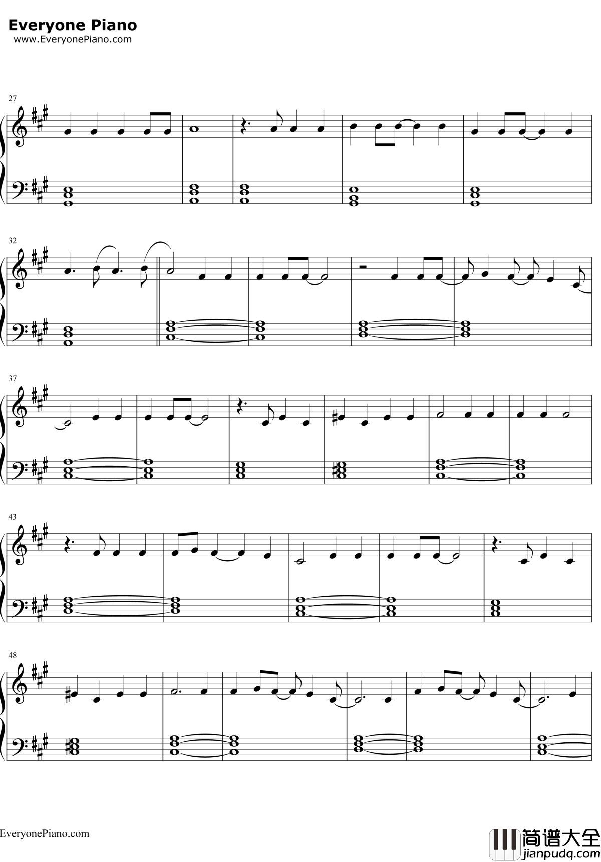 Unstoppable钢琴谱_Sia