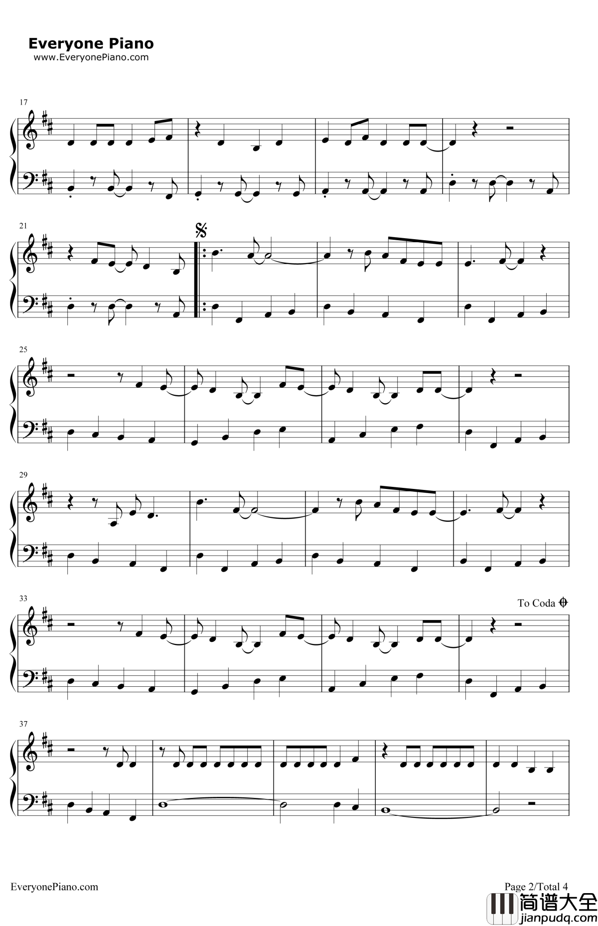 DanceWithMeTonight钢琴谱_OllyMurs