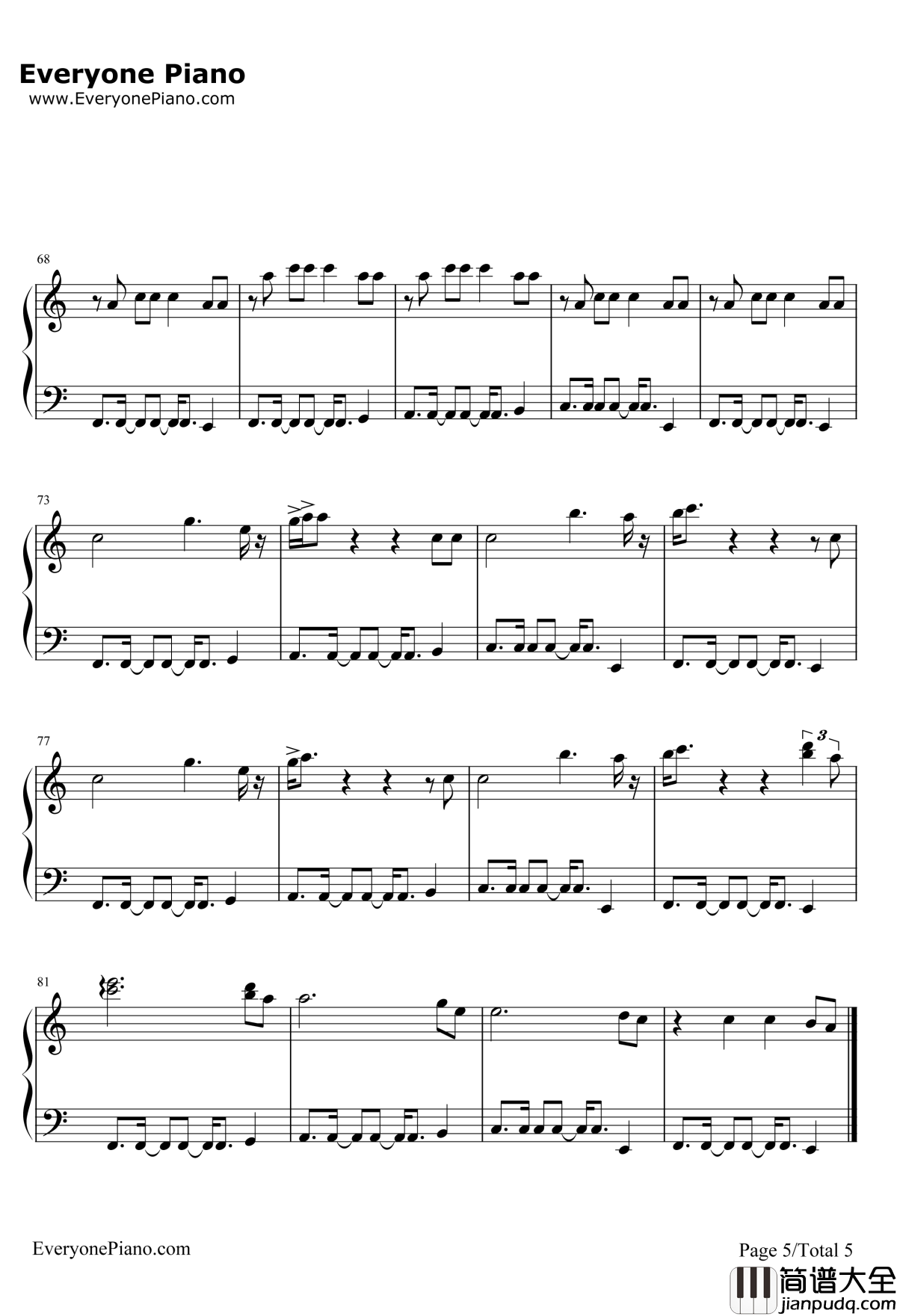 ThisOne'sforYou钢琴谱_DavidGuetta