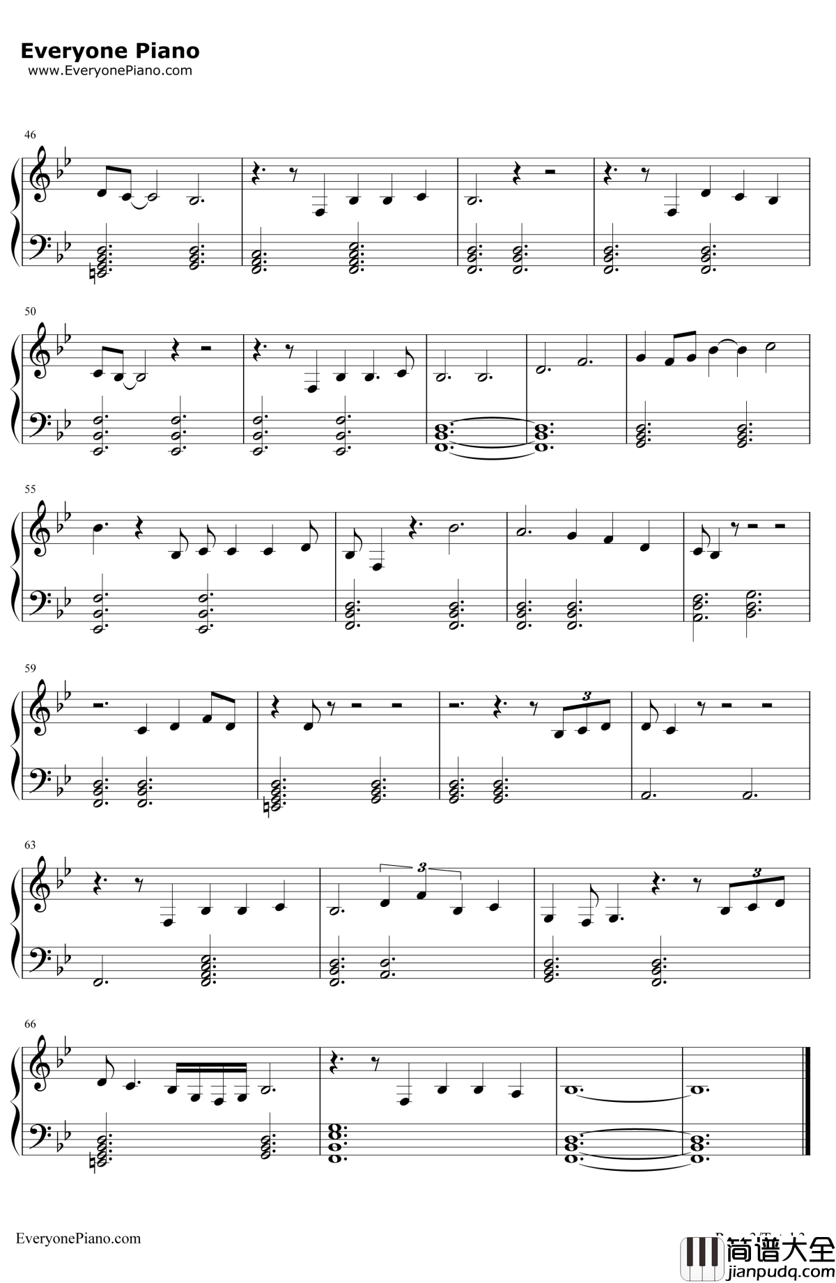 Sandcastles钢琴谱_Beyoncé