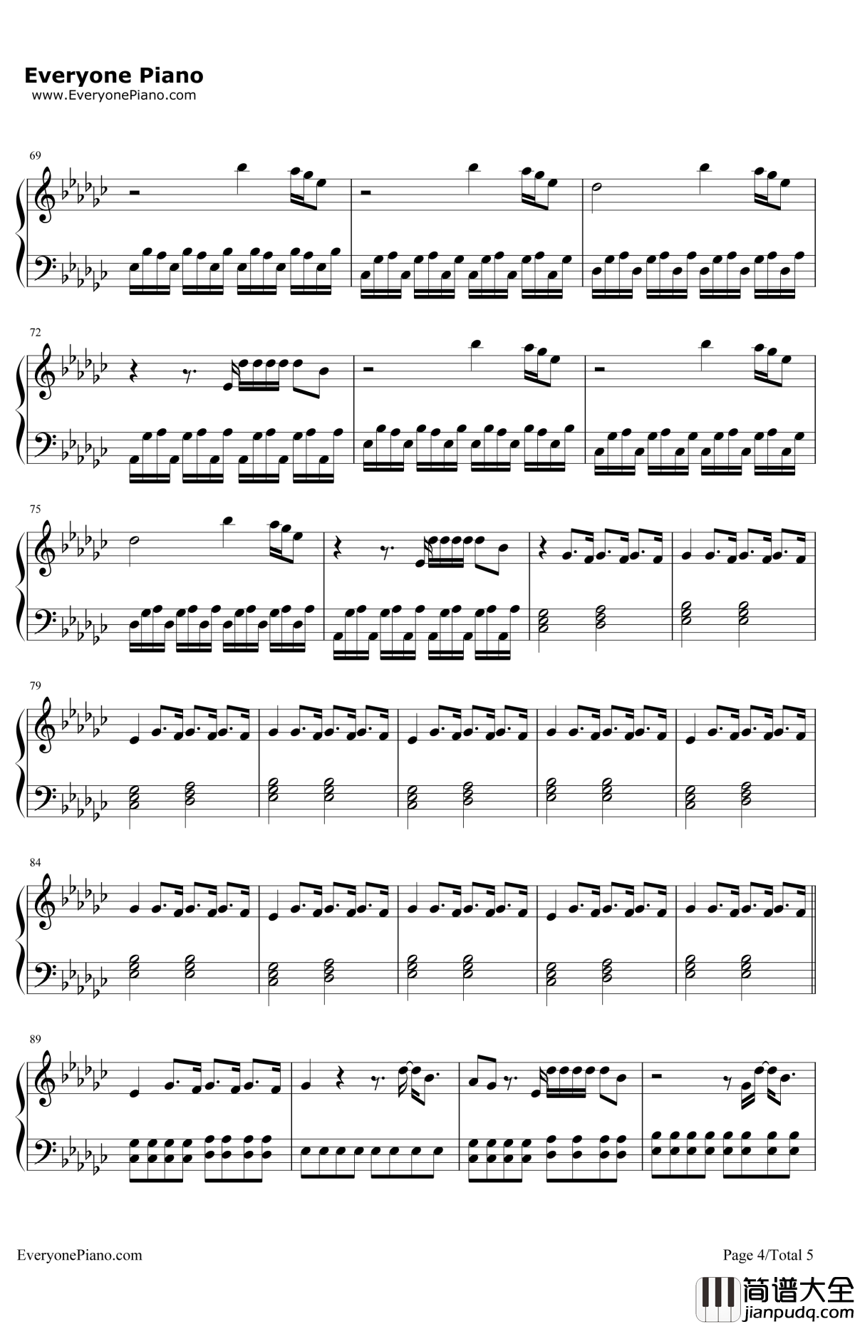 Bloodstream钢琴谱_EdSheeran