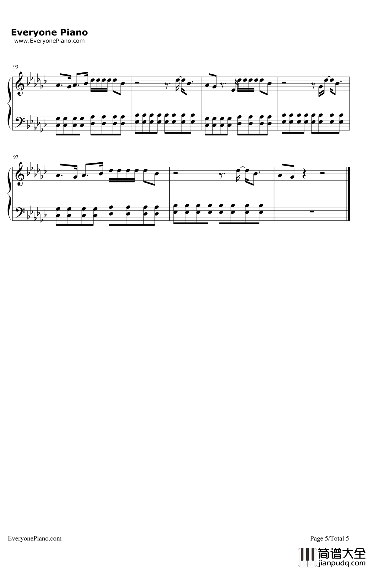 Bloodstream钢琴谱_EdSheeran