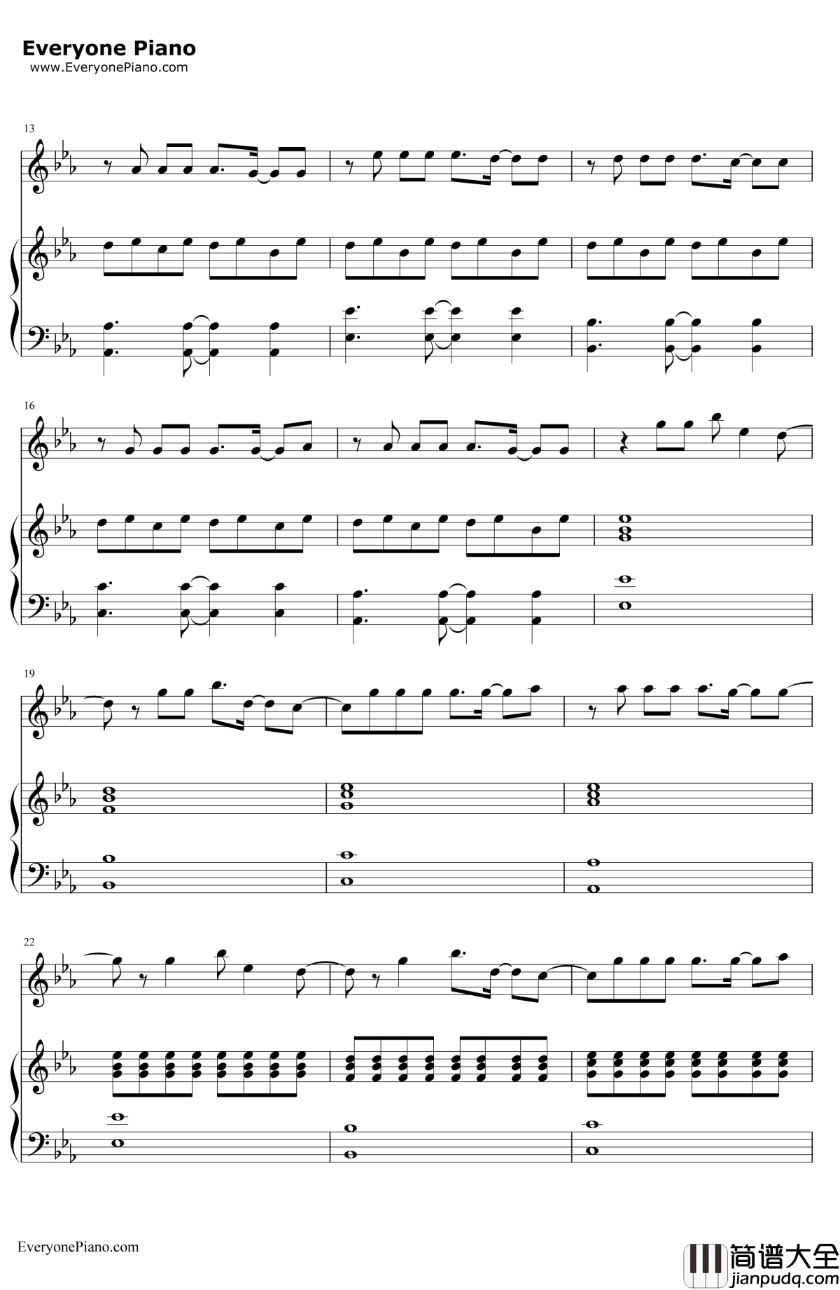 Demons弹唱版钢琴谱_ImagineDragons