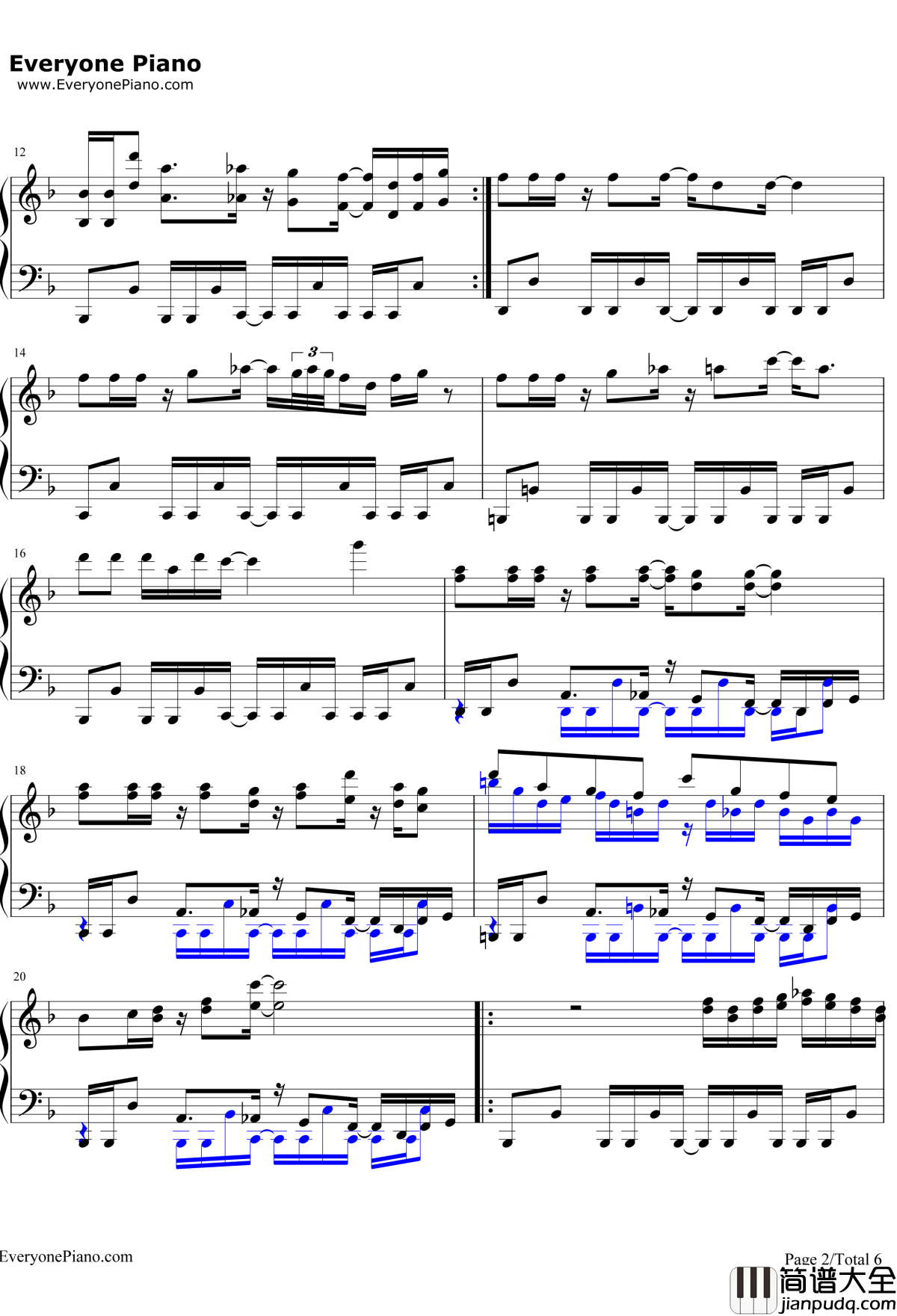 Megalovania钢琴谱_TobyFox_UndertaleOST