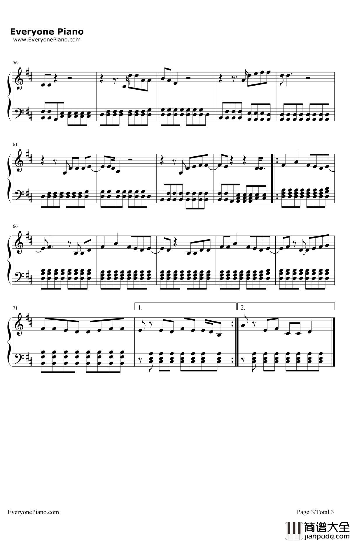 FourFiveSeconds钢琴谱_Rihanna