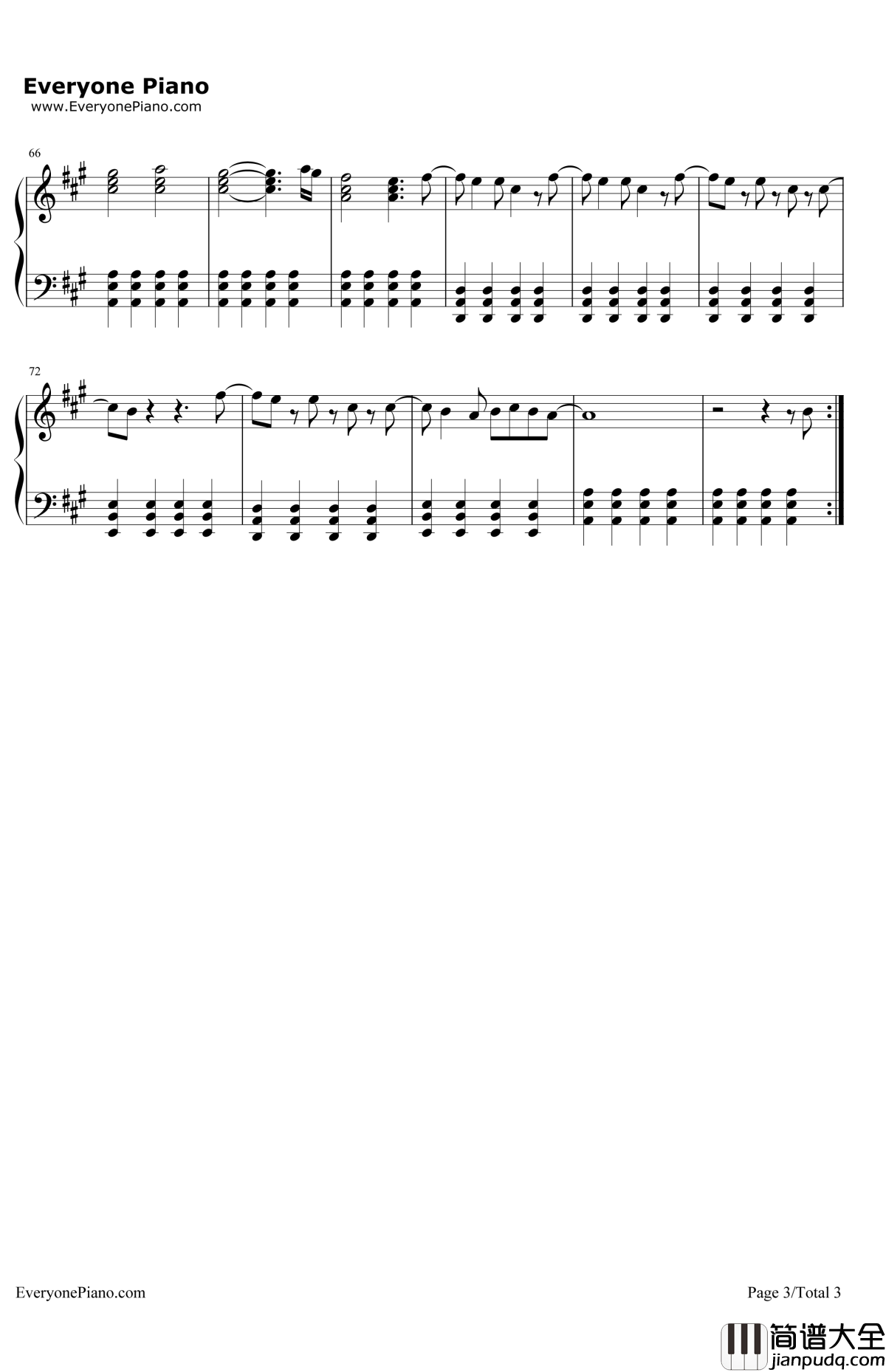 GirlAlmighty钢琴谱_OneDirection